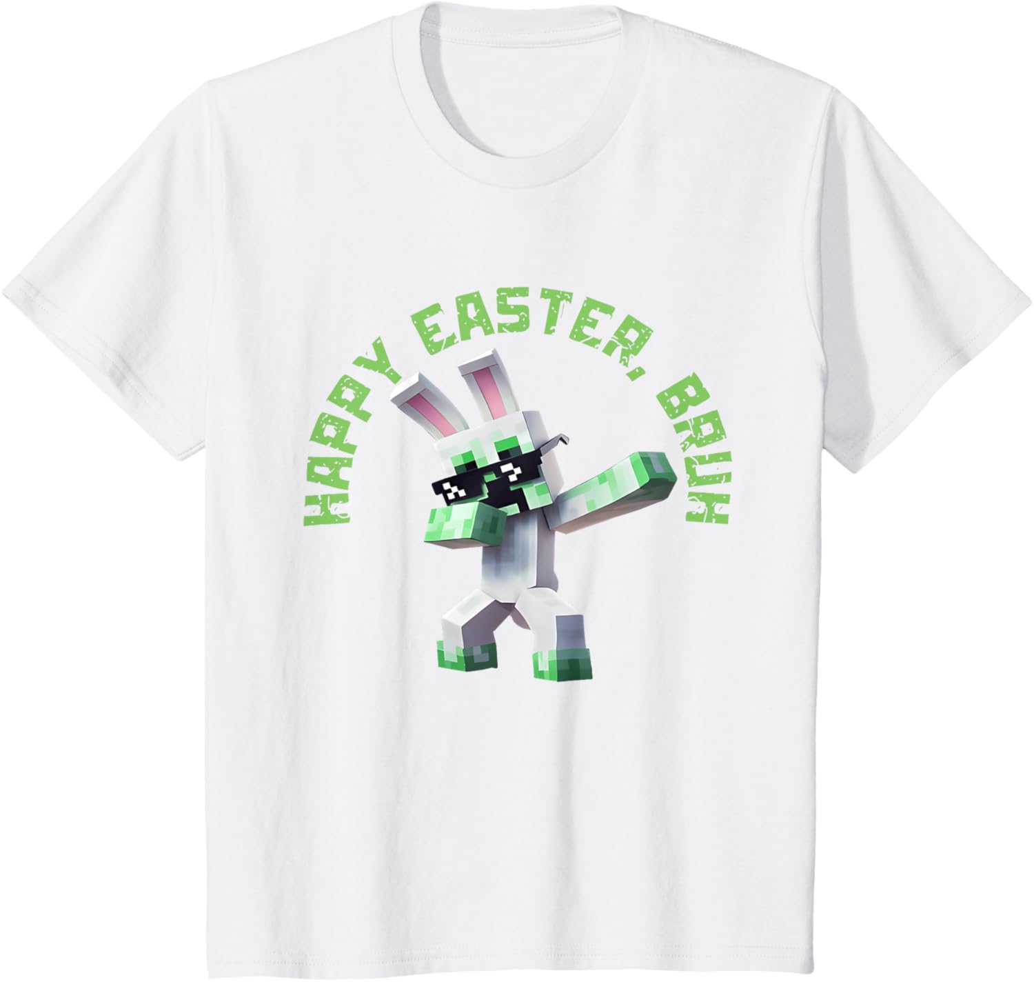 Happy Easter Bruh Shirt Easter Day Video Game Pixel T-Shirt