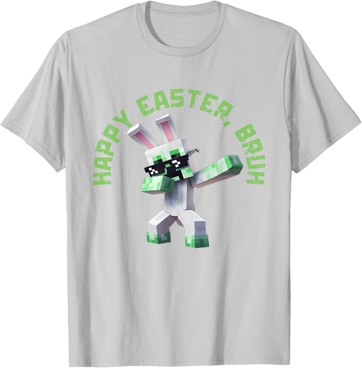 Happy Easter Bruh Shirt Easter Day Video Game Pixel T-Shirt