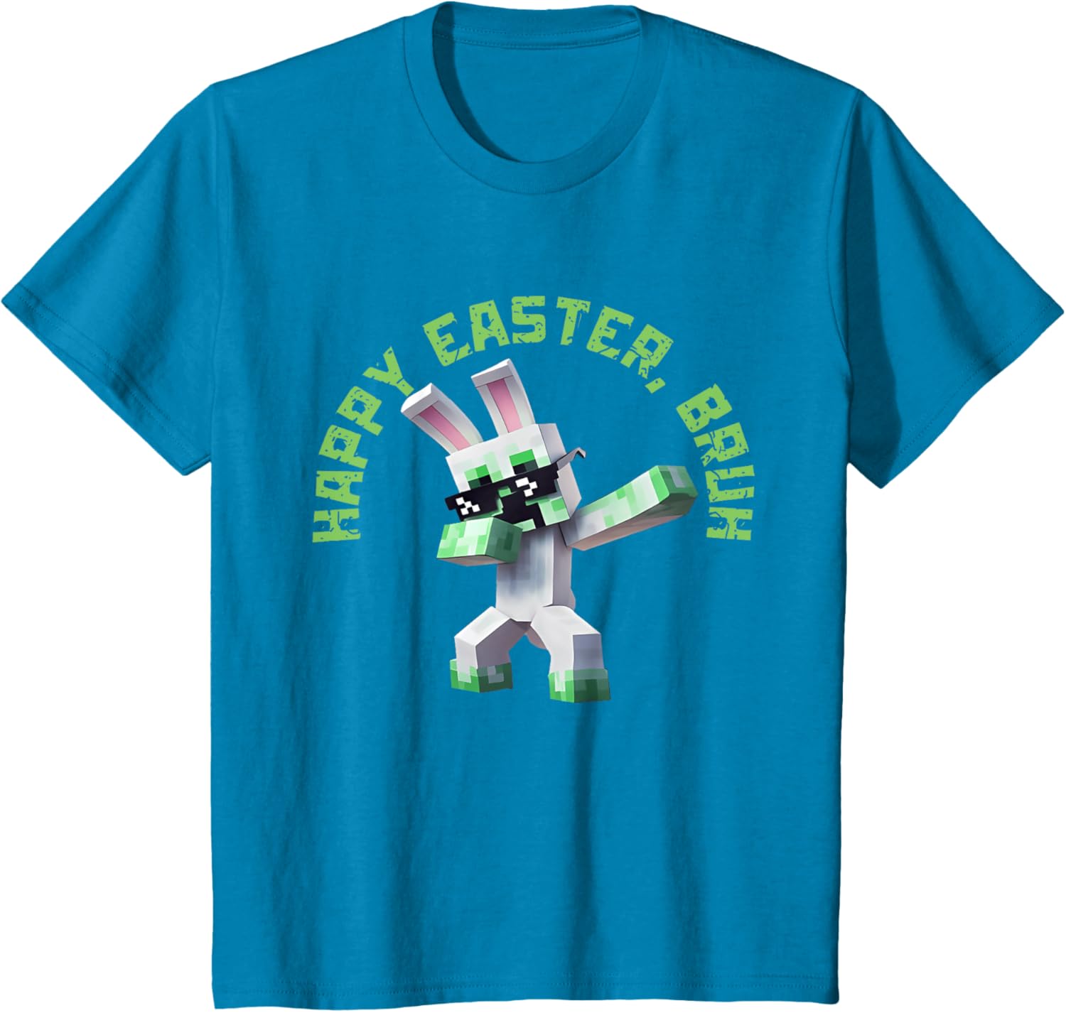 Happy Easter Bruh Shirt Easter Day Video Game Pixel T-Shirt