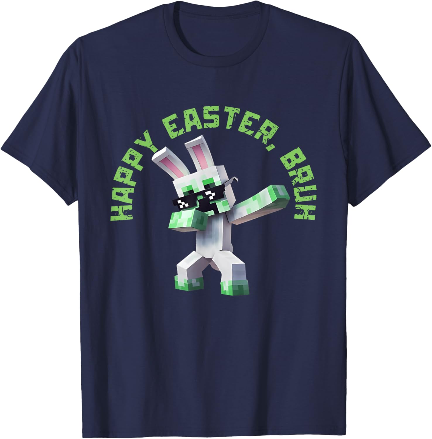 Happy Easter Bruh Shirt Easter Day Video Game Pixel T-Shirt