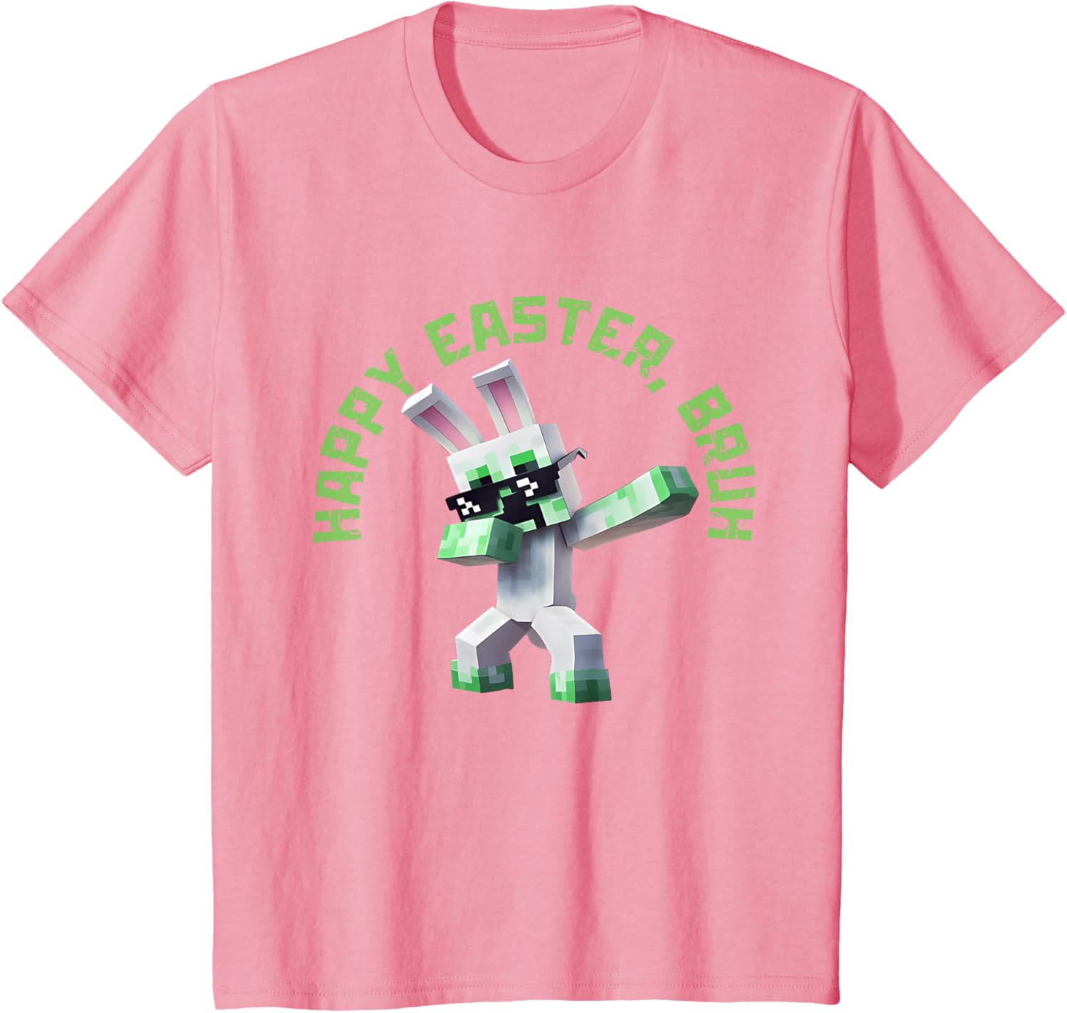 Happy Easter Bruh Shirt Easter Day Video Game Pixel T-Shirt