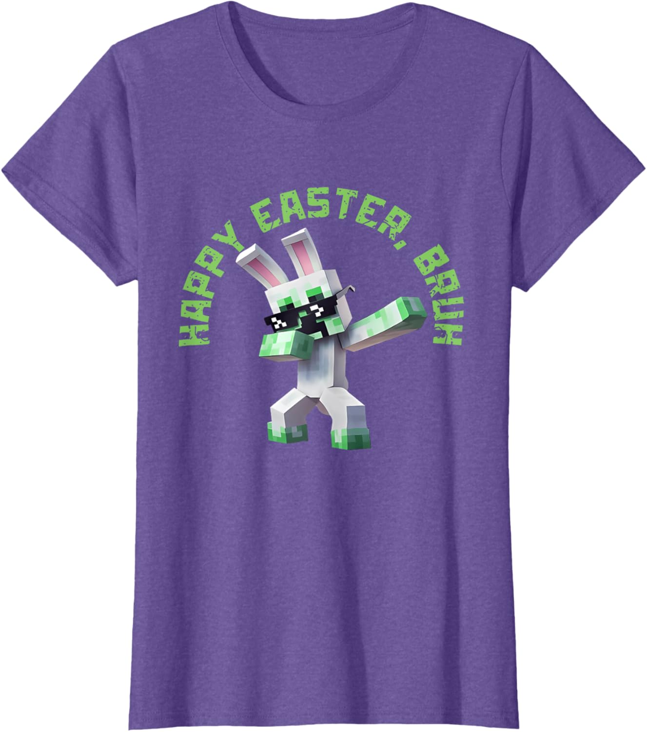 Happy Easter Bruh Shirt Easter Day Video Game Pixel T-Shirt