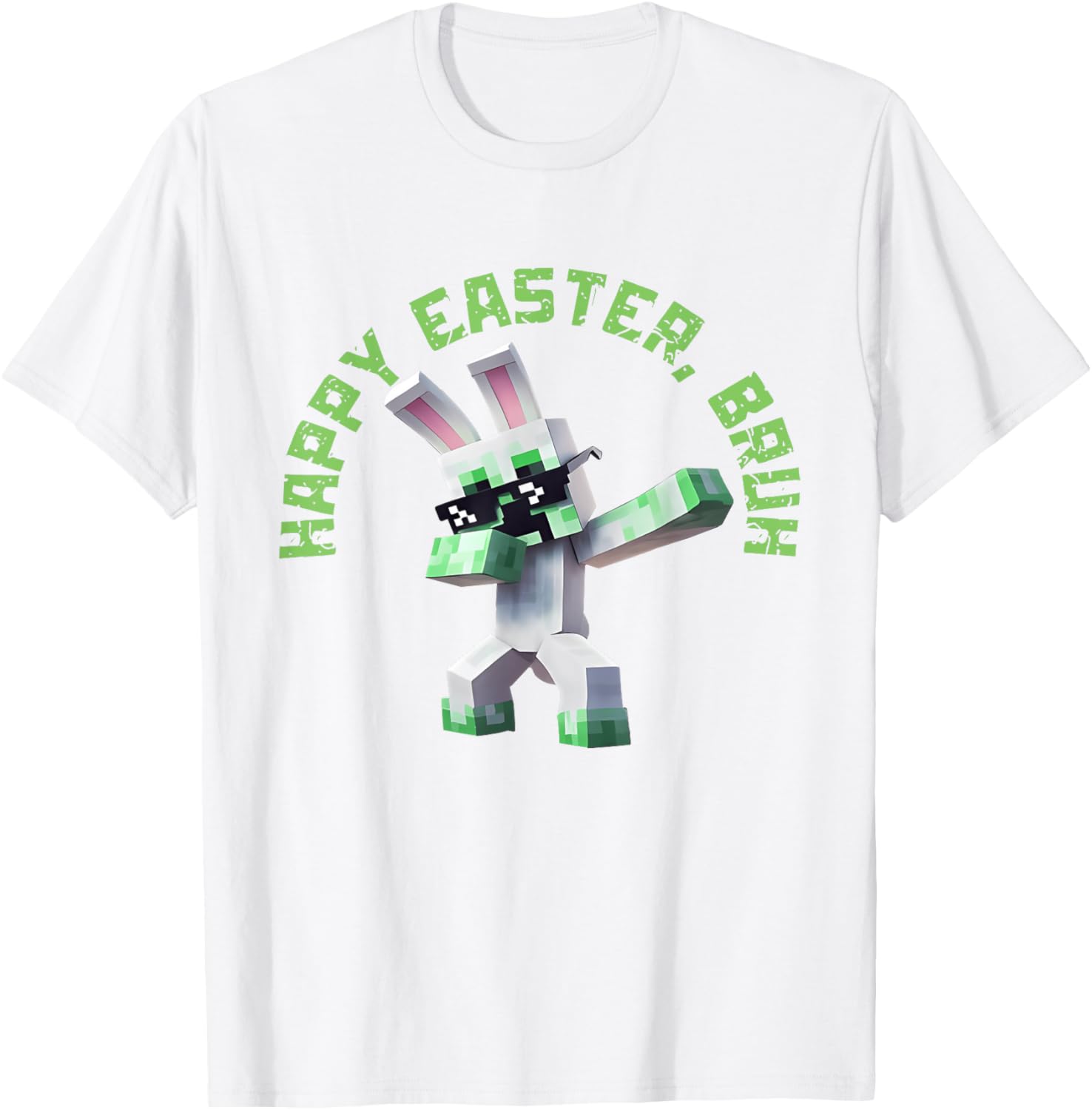 Happy Easter Bruh Shirt Easter Day Video Game Pixel T-Shirt