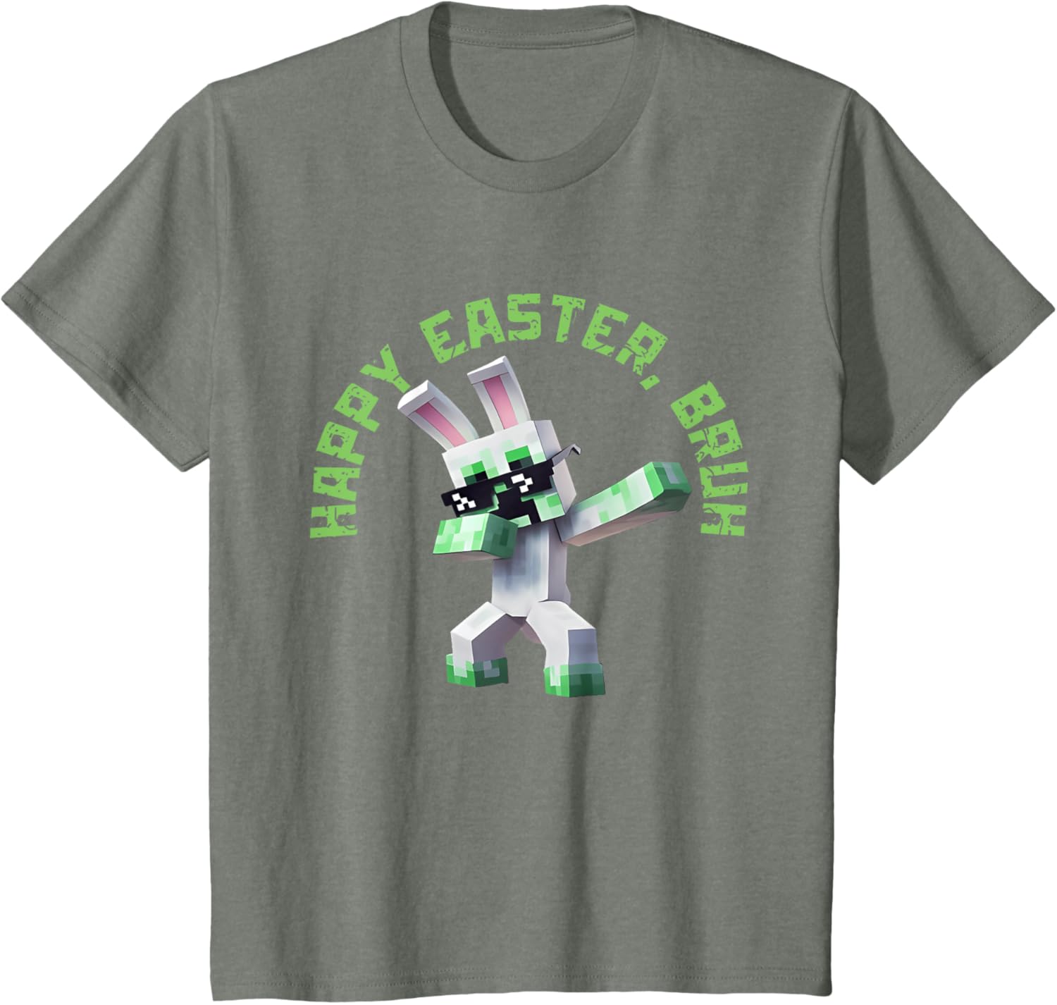 Happy Easter Bruh Shirt Easter Day Video Game Pixel T-Shirt