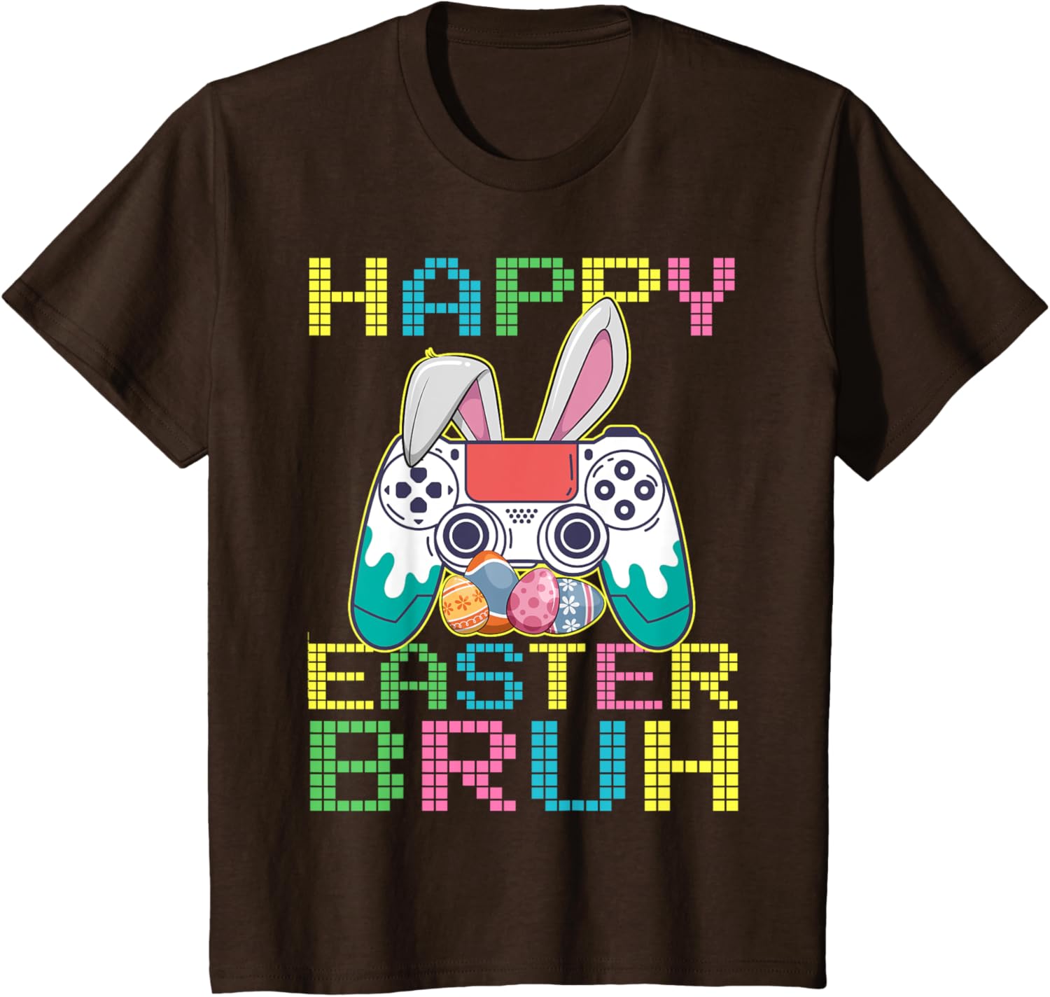 Happy Easter Bruh Video Games Bunny Gaming Funny T-Shirt