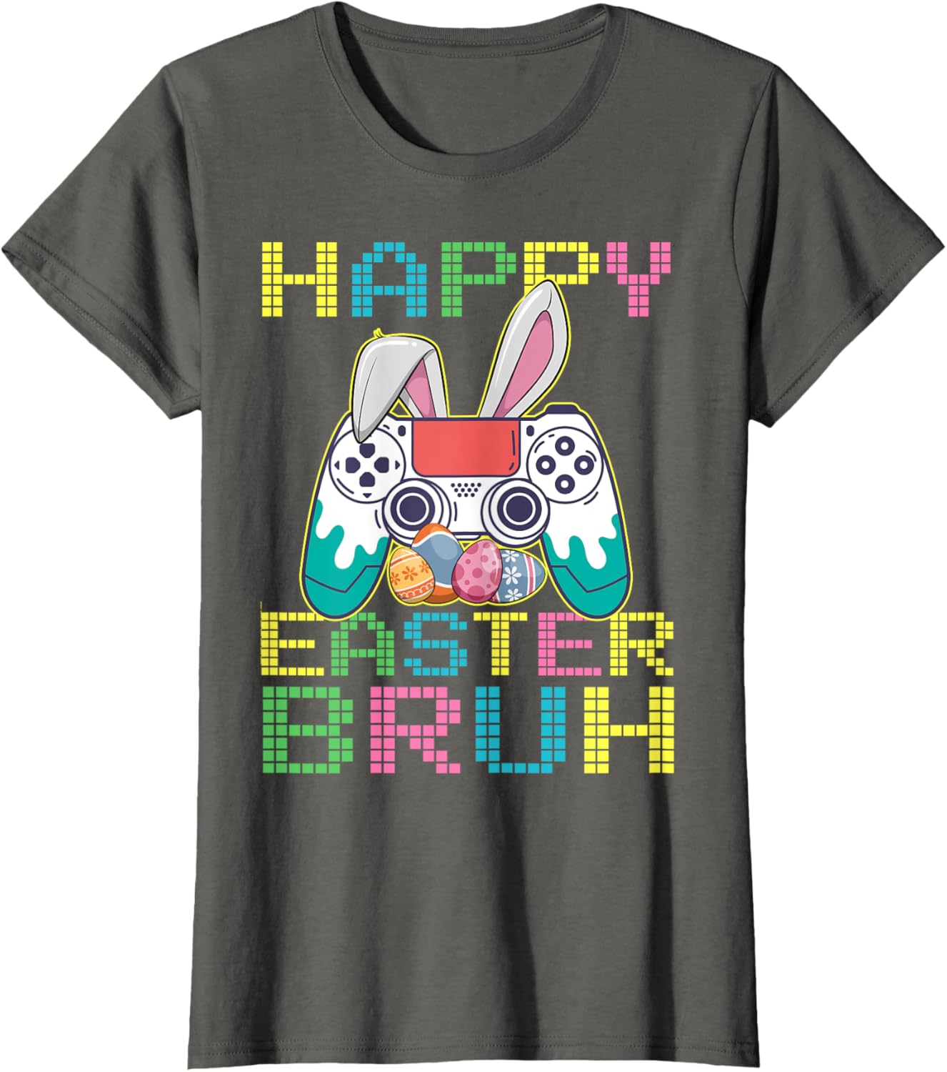 Happy Easter Bruh Video Games Bunny Gaming Funny T-Shirt