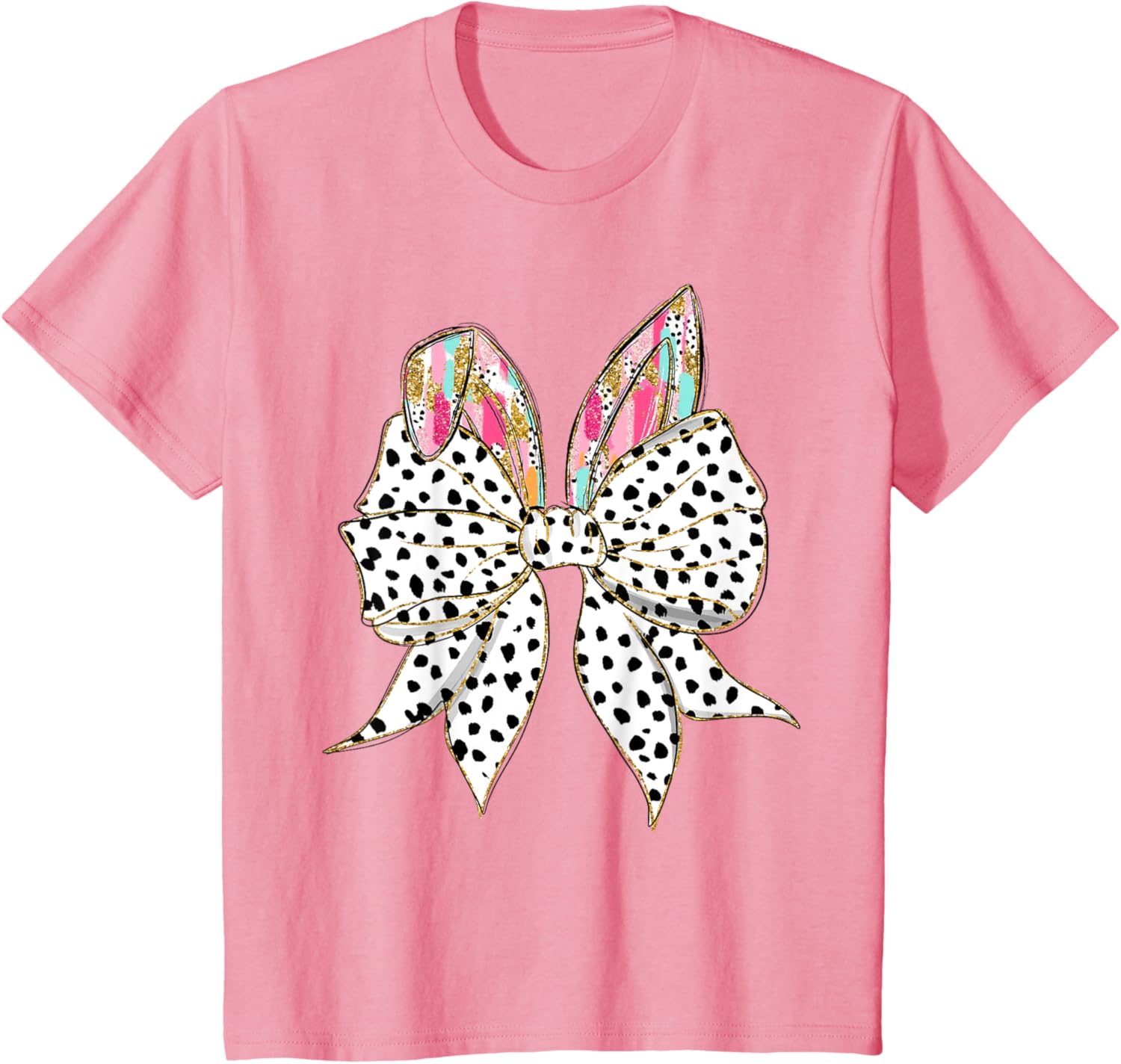 Happy Easter Bunny Spring Hunt Eggs Rabbit Coquette Bow Cute T-Shirt