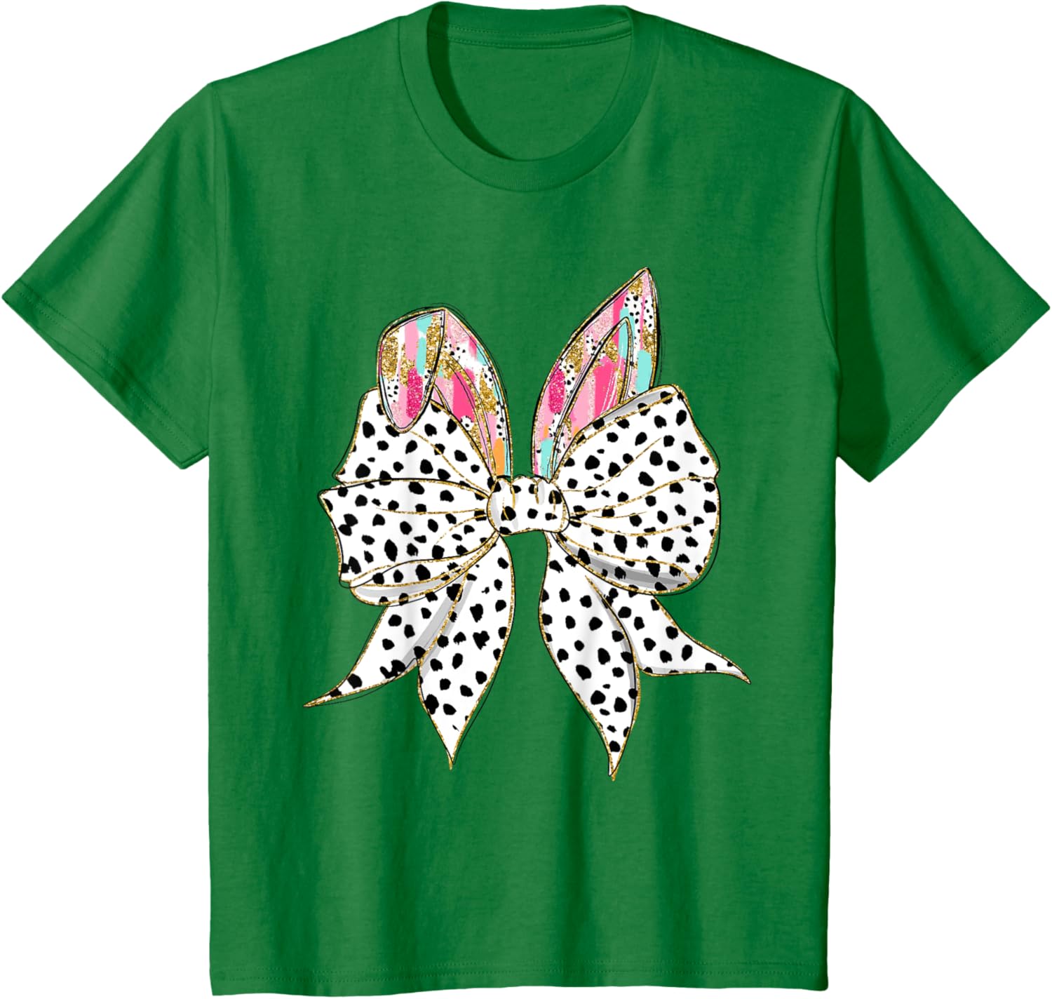 Happy Easter Bunny Spring Hunt Eggs Rabbit Coquette Bow Cute T-Shirt