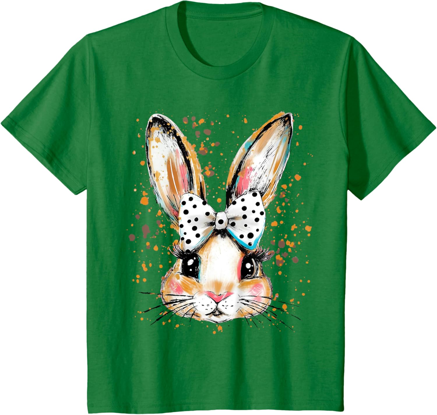 Happy Easter Bunny Spring Hunt Eggs Rabbit Coquette Bow Cute T-Shirt