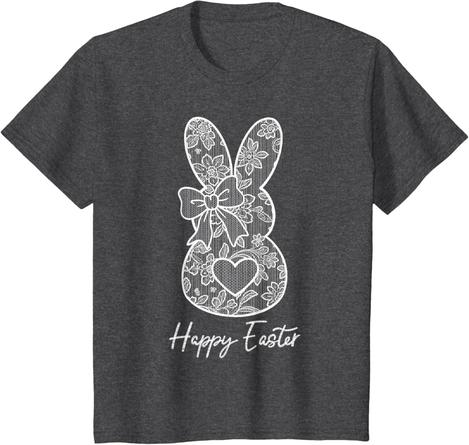 Happy Easter Bunny Spring Hunt Eggs Rabbit Coquette Bow Cute T-Shirt