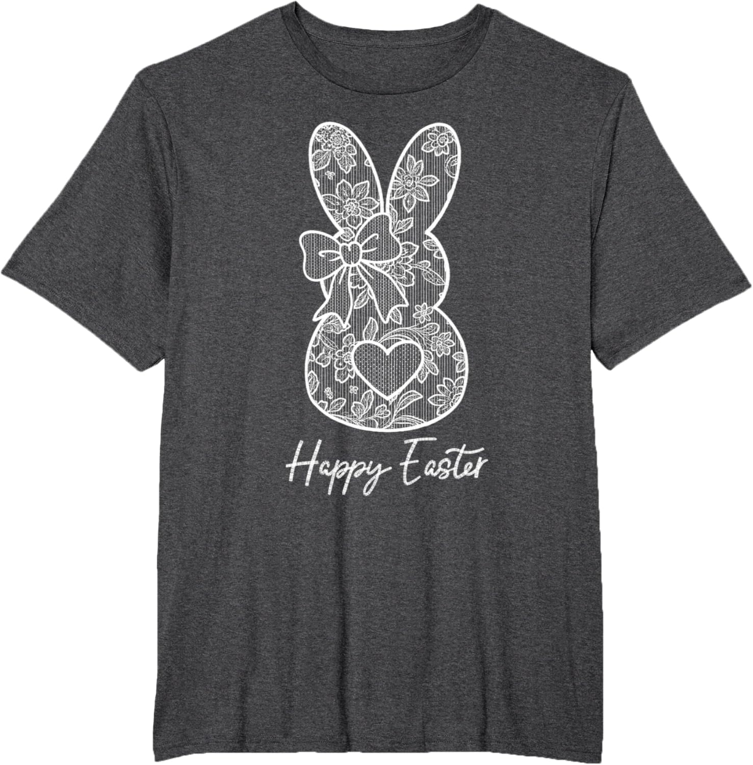 Happy Easter Bunny Spring Hunt Eggs Rabbit Coquette Bow Cute T-Shirt