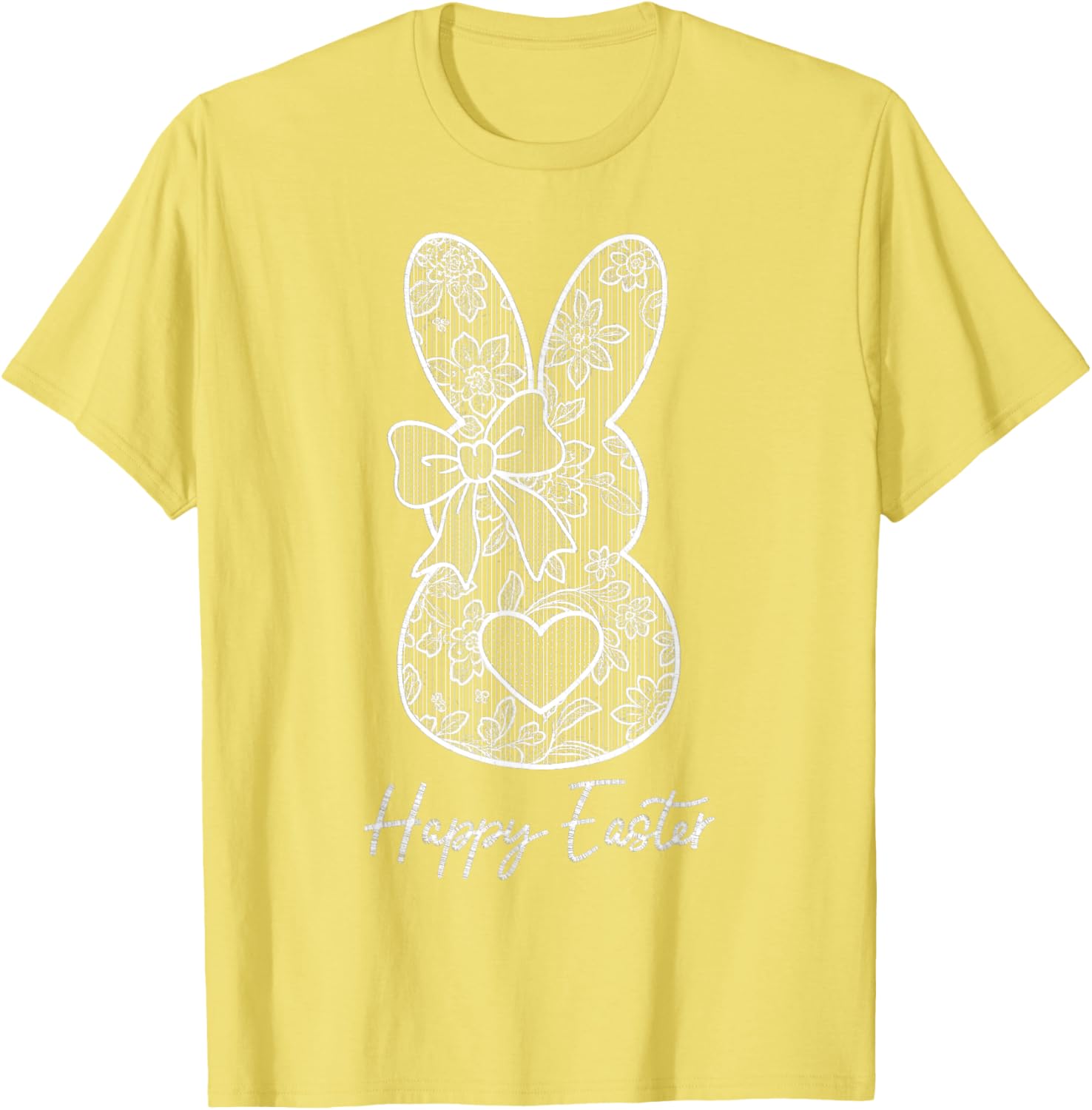 Happy Easter Bunny Spring Hunt Eggs Rabbit Coquette Bow Cute T-Shirt