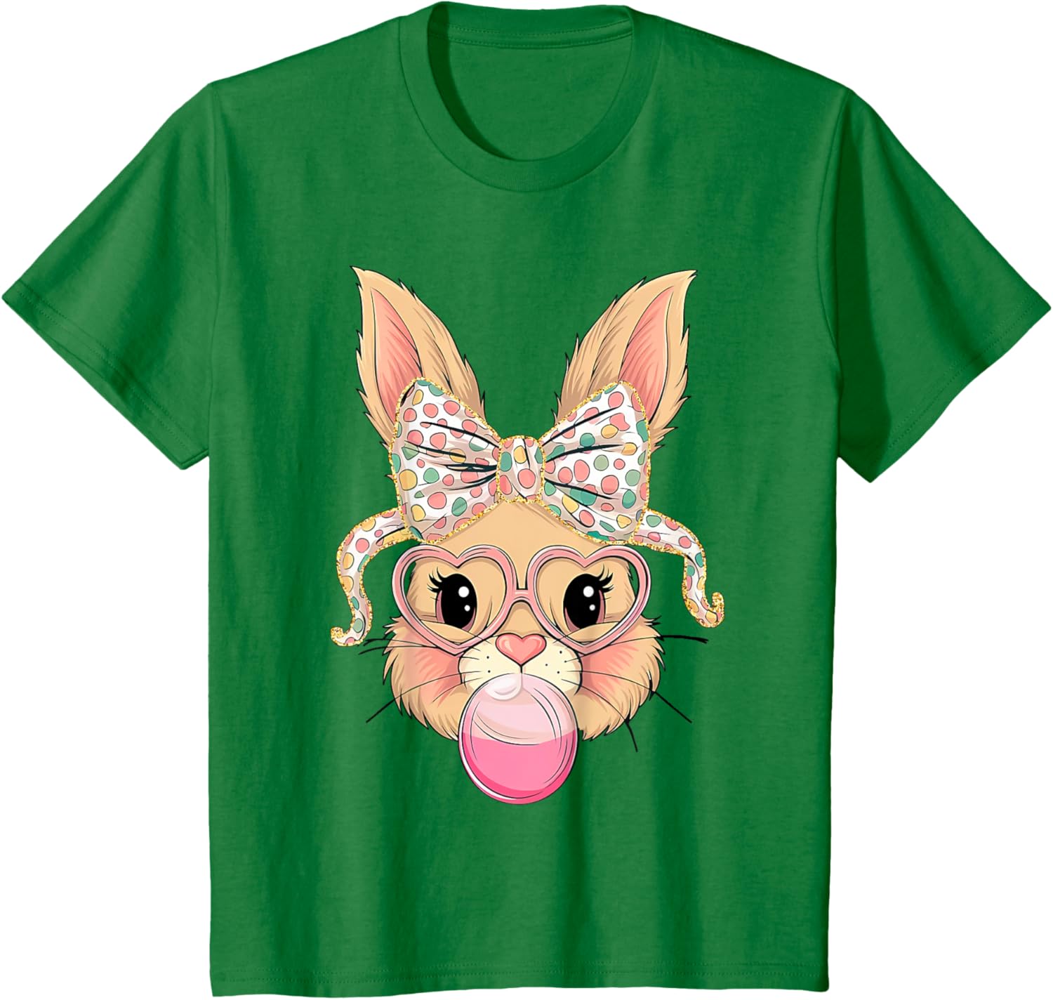 Happy Easter Bunny Spring Hunt Eggs Rabbit Coquette Bow Cute T-Shirt