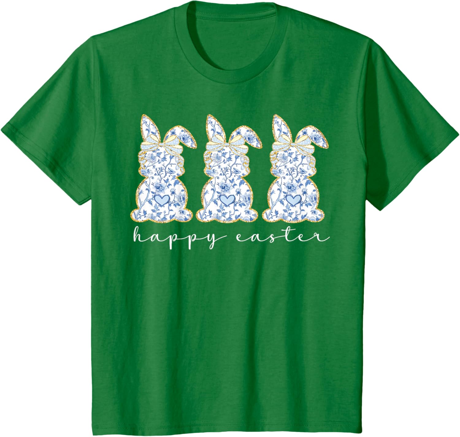 Happy Easter Bunny Spring Hunt Eggs Rabbit Coquette Bow Cute T-Shirt