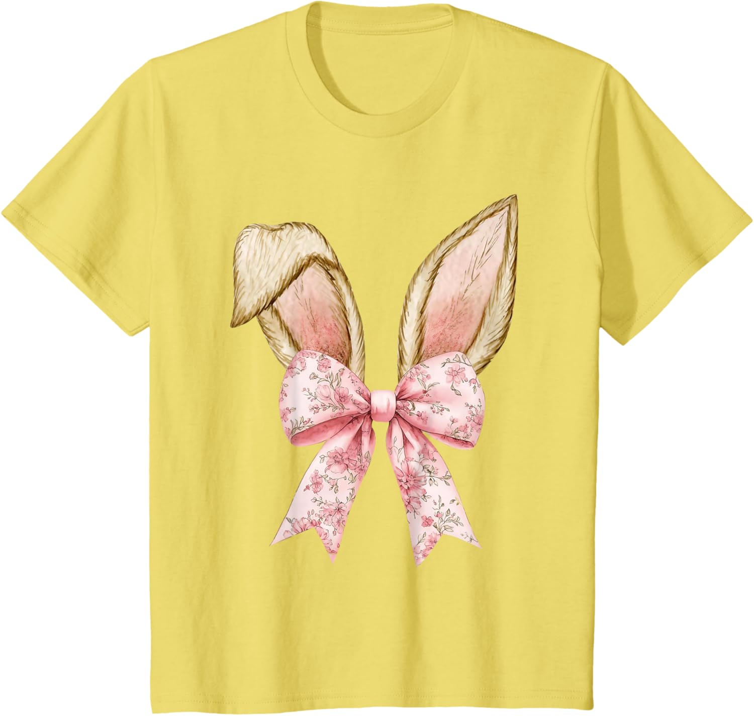 Happy Easter Bunny Spring Hunt Eggs Rabbit Coquette Bow Cute T-Shirt