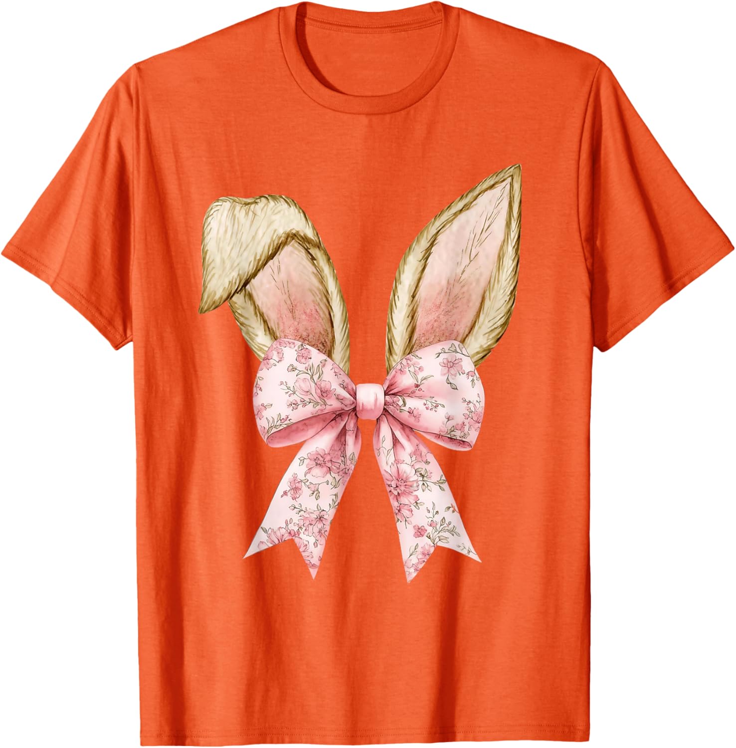 Happy Easter Bunny Spring Hunt Eggs Rabbit Coquette Bow Cute T-Shirt