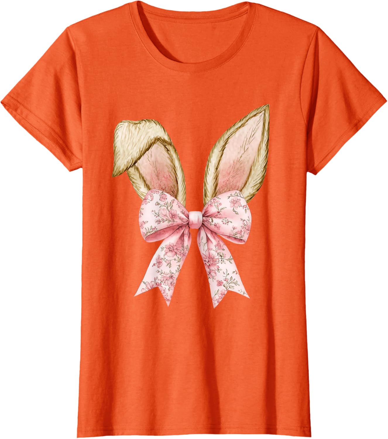 Happy Easter Bunny Spring Hunt Eggs Rabbit Coquette Bow Cute T-Shirt