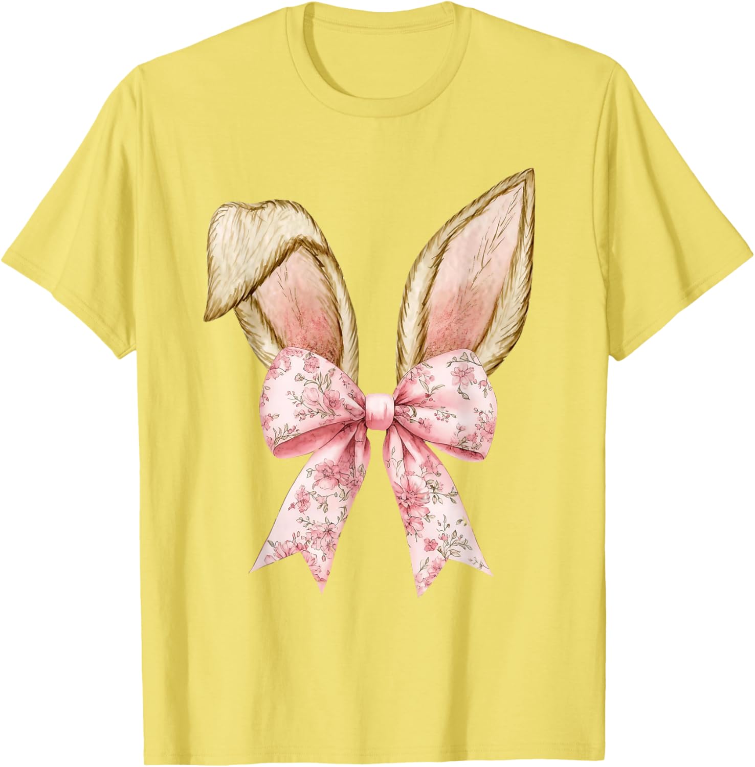 Happy Easter Bunny Spring Hunt Eggs Rabbit Coquette Bow Cute T-Shirt