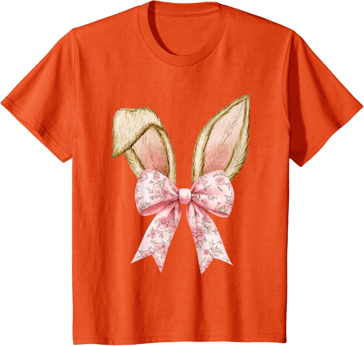 Happy Easter Bunny Spring Hunt Eggs Rabbit Coquette Bow Cute T-Shirt