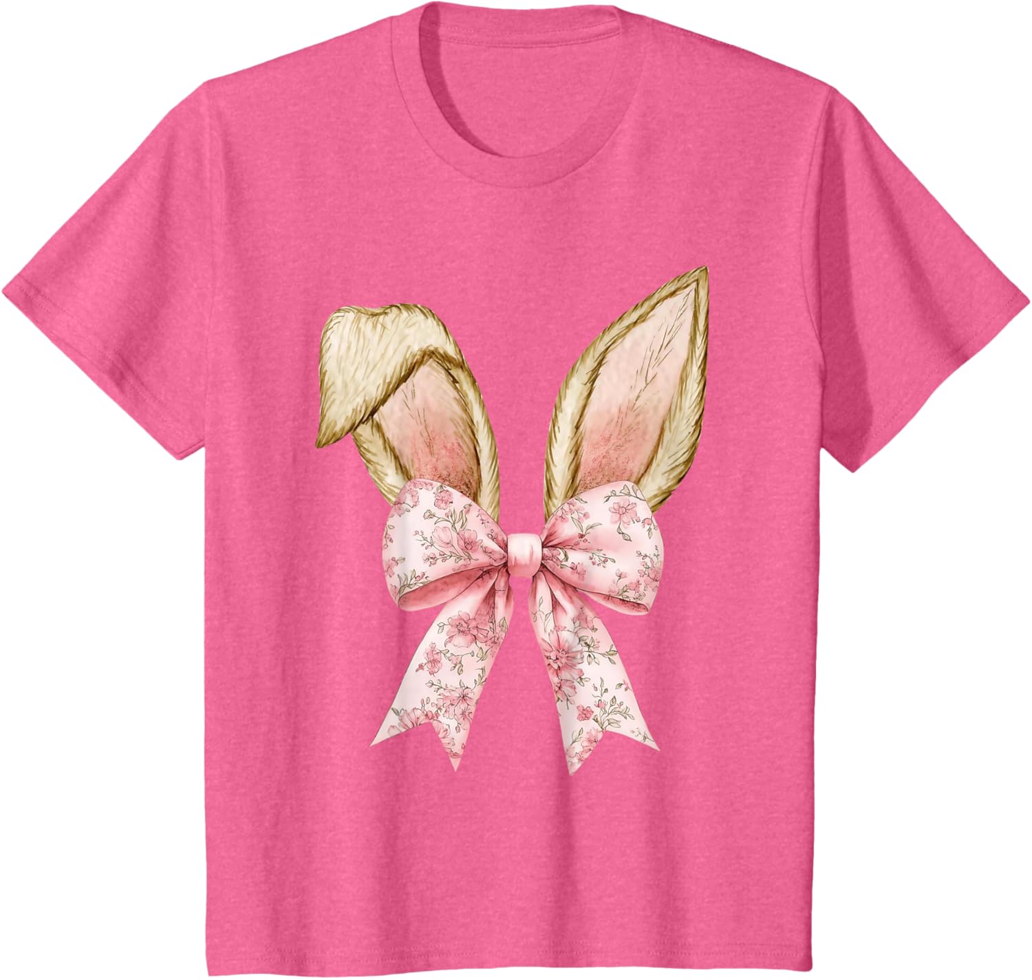 Happy Easter Bunny Spring Hunt Eggs Rabbit Coquette Bow Cute T-Shirt