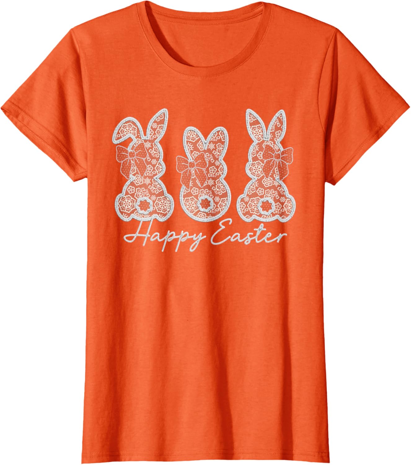 Happy Easter Bunny Spring Hunt Eggs Rabbit Cute Coquette Bow T-Shirt