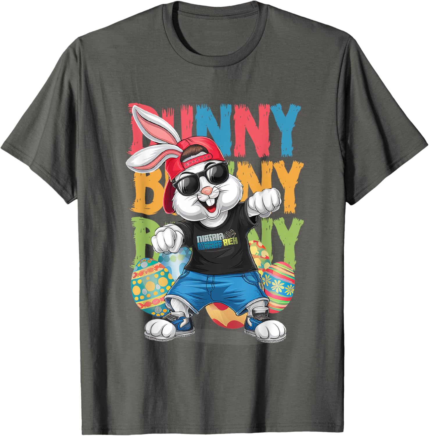 Happy Easter Dabbing Bunny tee, Cute Kids Easter Outfit T-Shirt