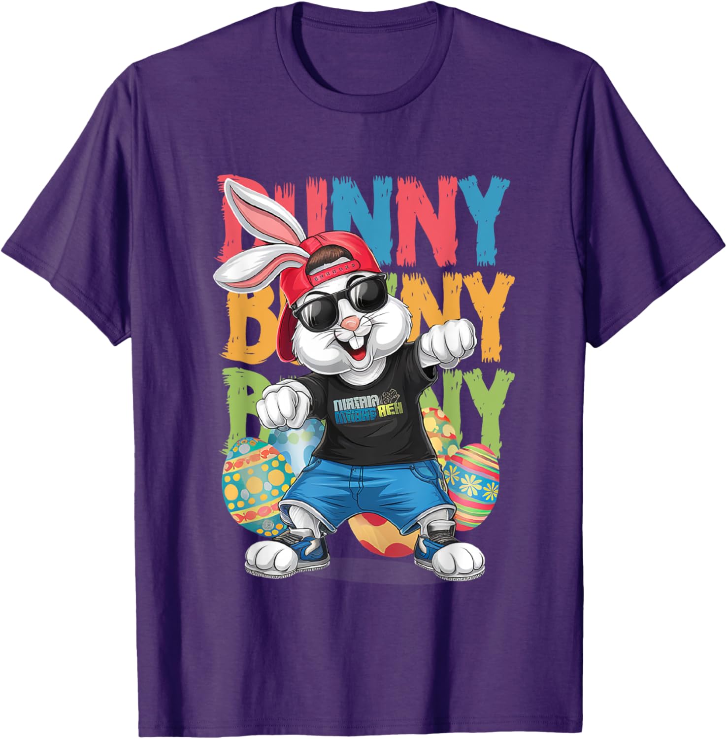 Happy Easter Dabbing Bunny tee, Cute Kids Easter Outfit T-Shirt