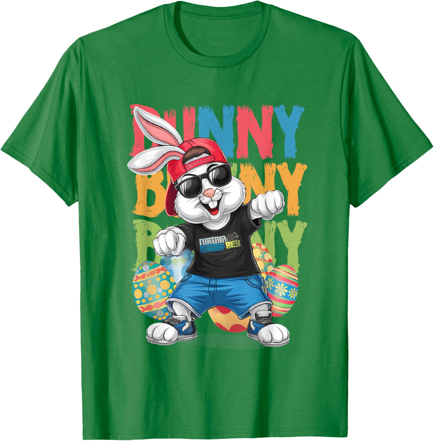 Happy Easter Dabbing Bunny tee, Cute Kids Easter Outfit T-Shirt