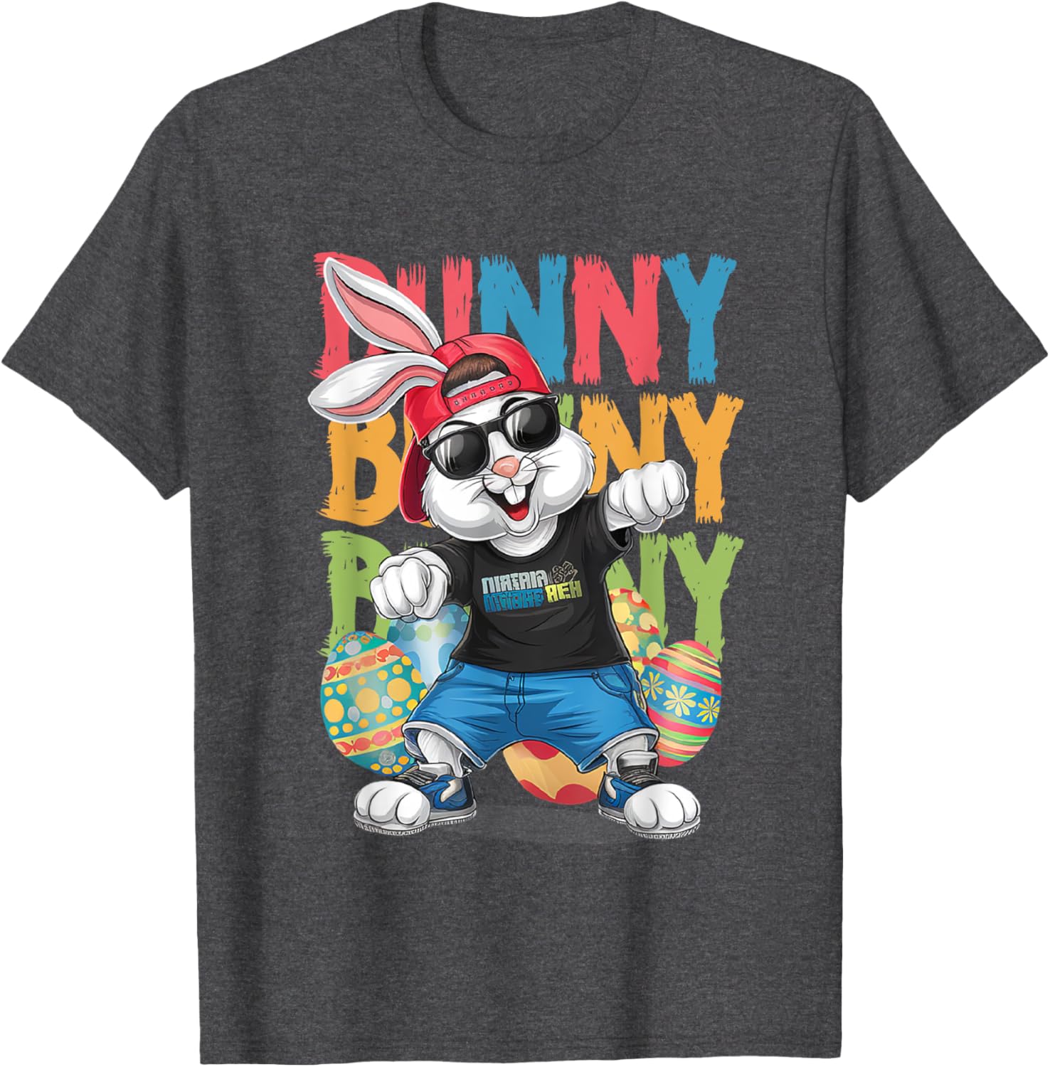 Happy Easter Dabbing Bunny tee, Cute Kids Easter Outfit T-Shirt