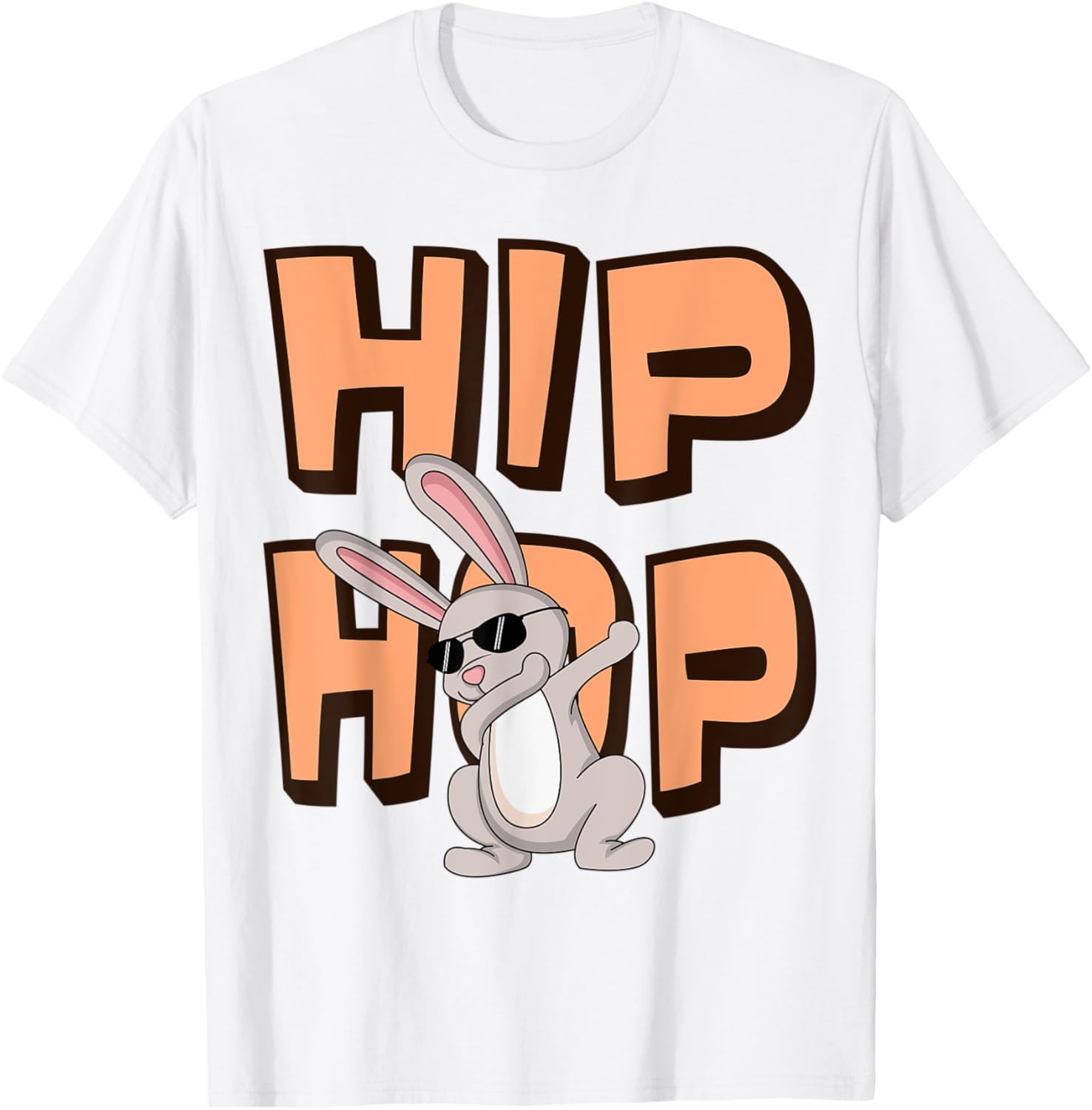 Happy Easter Dabbing Easter Bunny Music Hip Hop T-Shirt