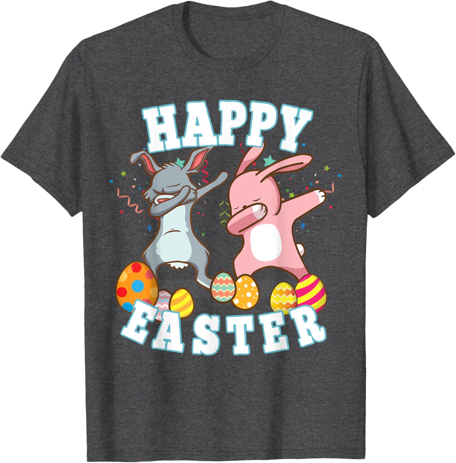 Happy Easter Dabbing Rabbit Easter Bunny Boys Toddler Kids T-Shirt