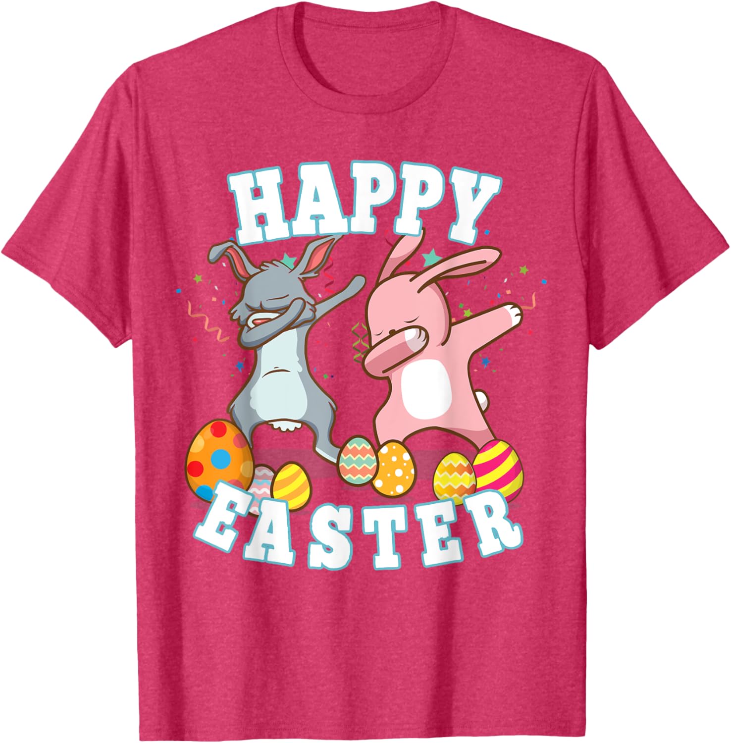 Happy Easter Dabbing Rabbit Easter Bunny Boys Toddler Kids T-Shirt