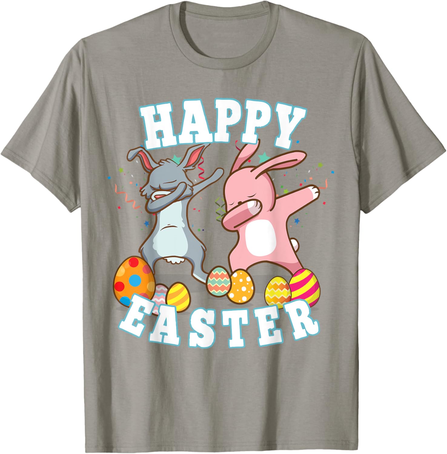 Happy Easter Dabbing Rabbit Easter Bunny Boys Toddler Kids T-Shirt