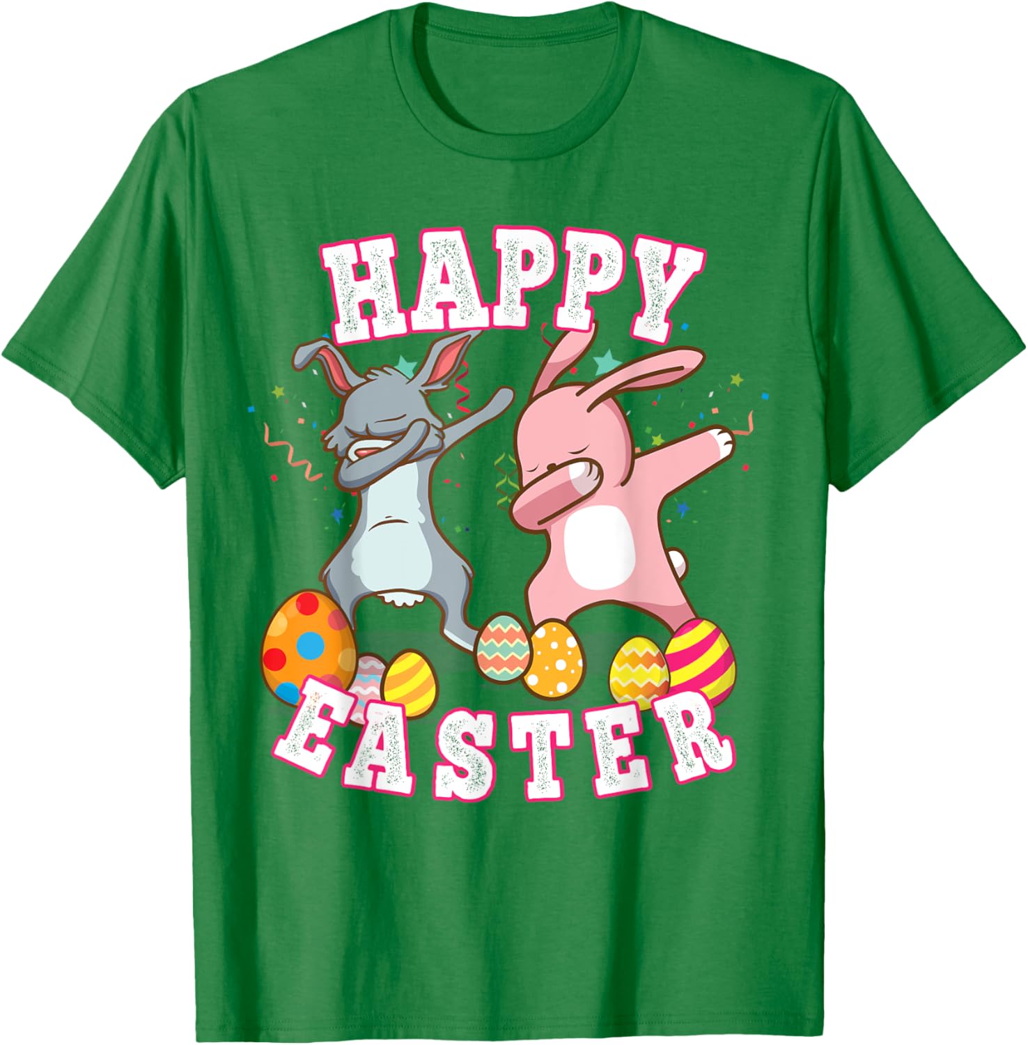 Happy Easter Dabbing Rabbit Easter Bunny Boys Toddler Kids T-Shirt