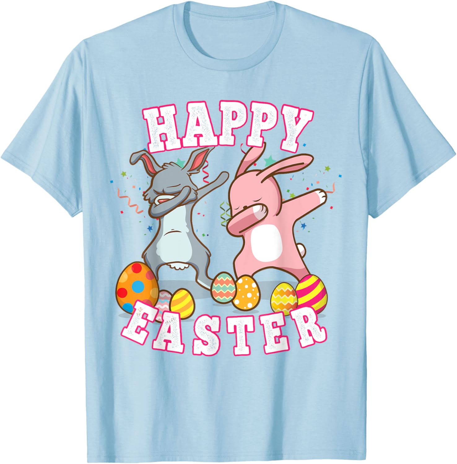 Happy Easter Dabbing Rabbit Easter Bunny Boys Toddler Kids T-Shirt