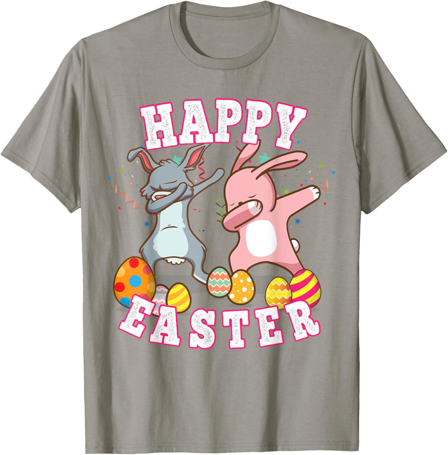 Happy Easter Dabbing Rabbit Easter Bunny Boys Toddler Kids T-Shirt