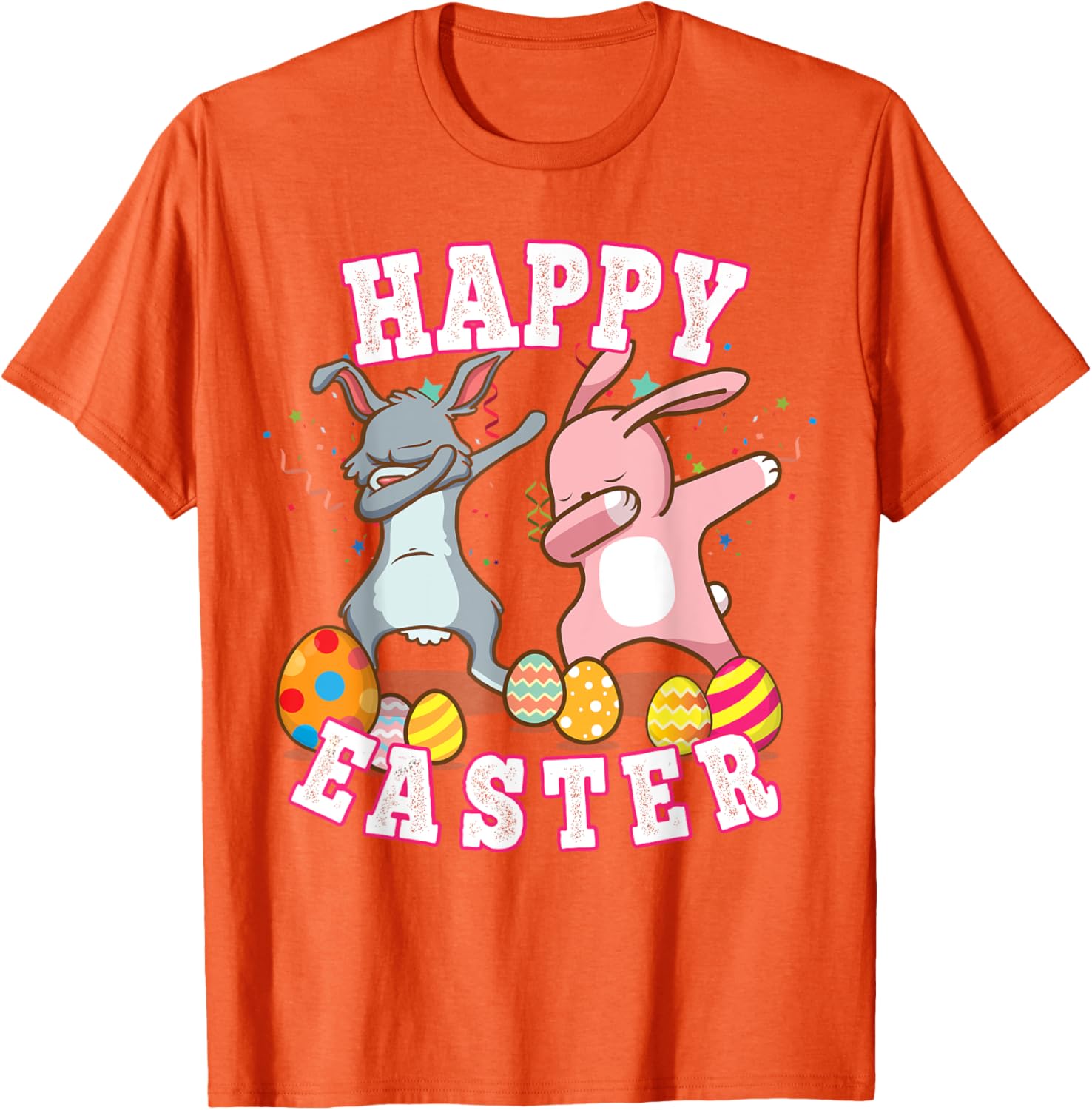 Happy Easter Dabbing Rabbit Easter Bunny Boys Toddler Kids T-Shirt