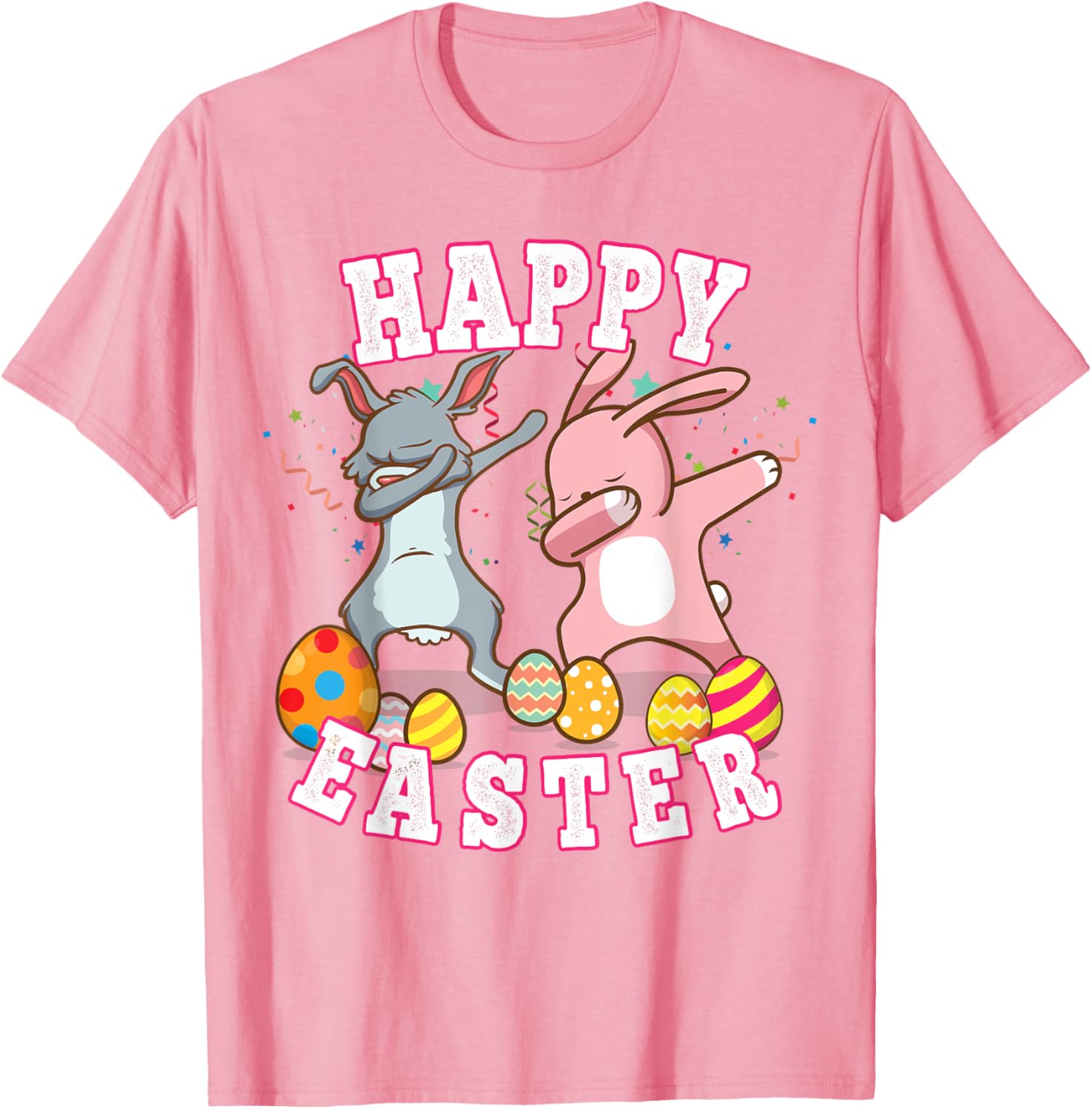 Happy Easter Dabbing Rabbit Easter Bunny Boys Toddler Kids T-Shirt