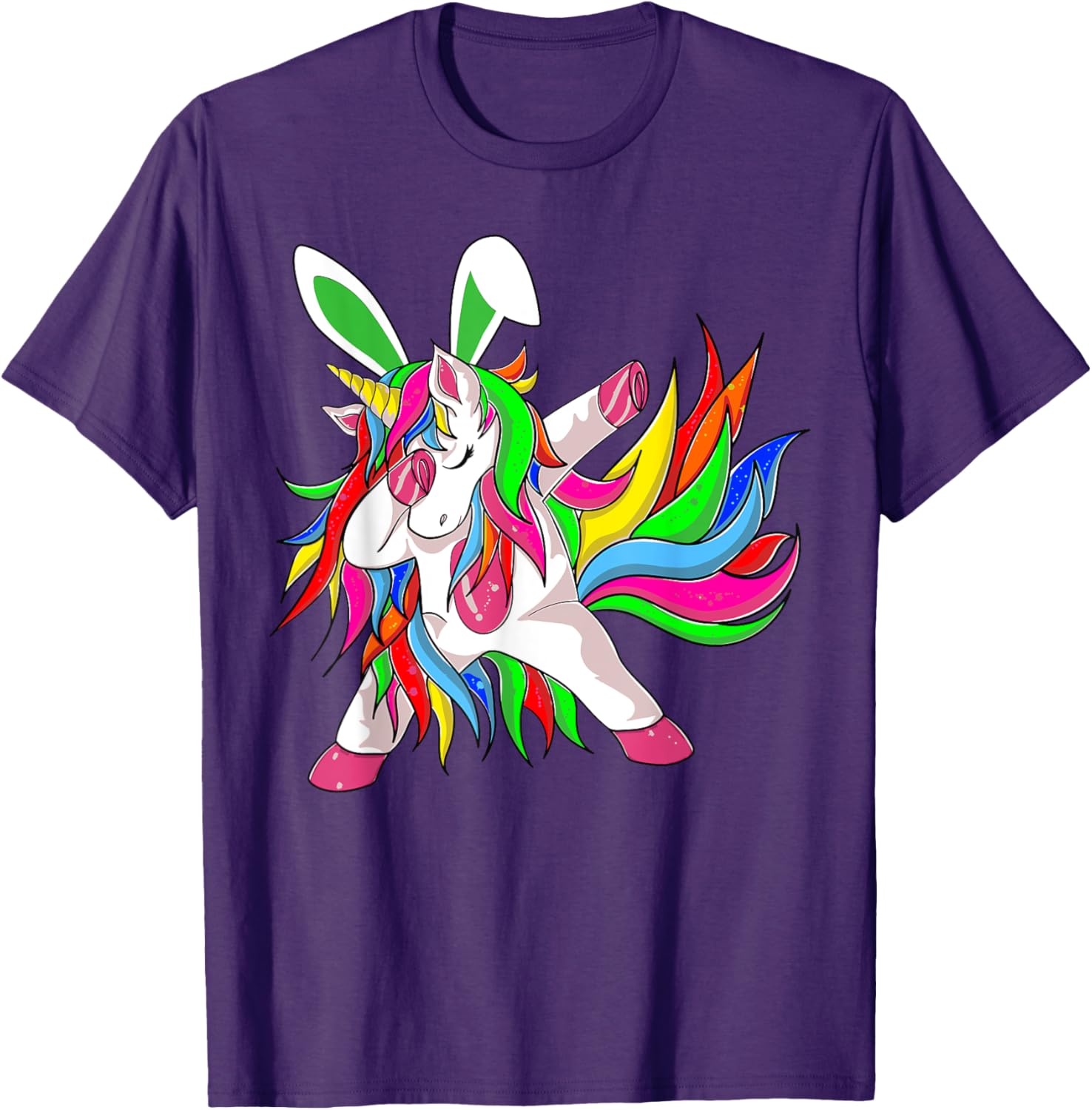 Happy Easter Dabbing Unicorn Wearing Bunny Ears Dab Boys Kid T-Shirt