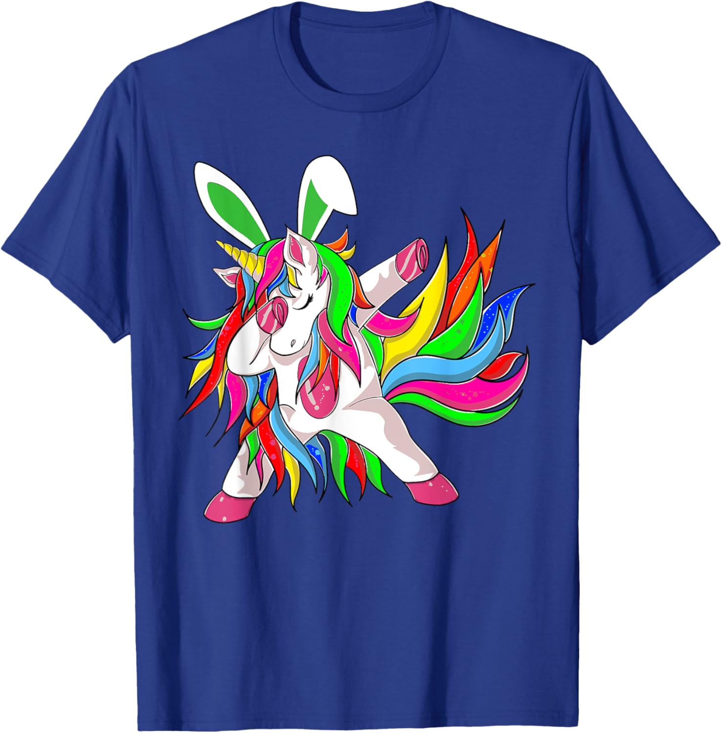 Happy Easter Dabbing Unicorn Wearing Bunny Ears Dab Boys Kid T-Shirt