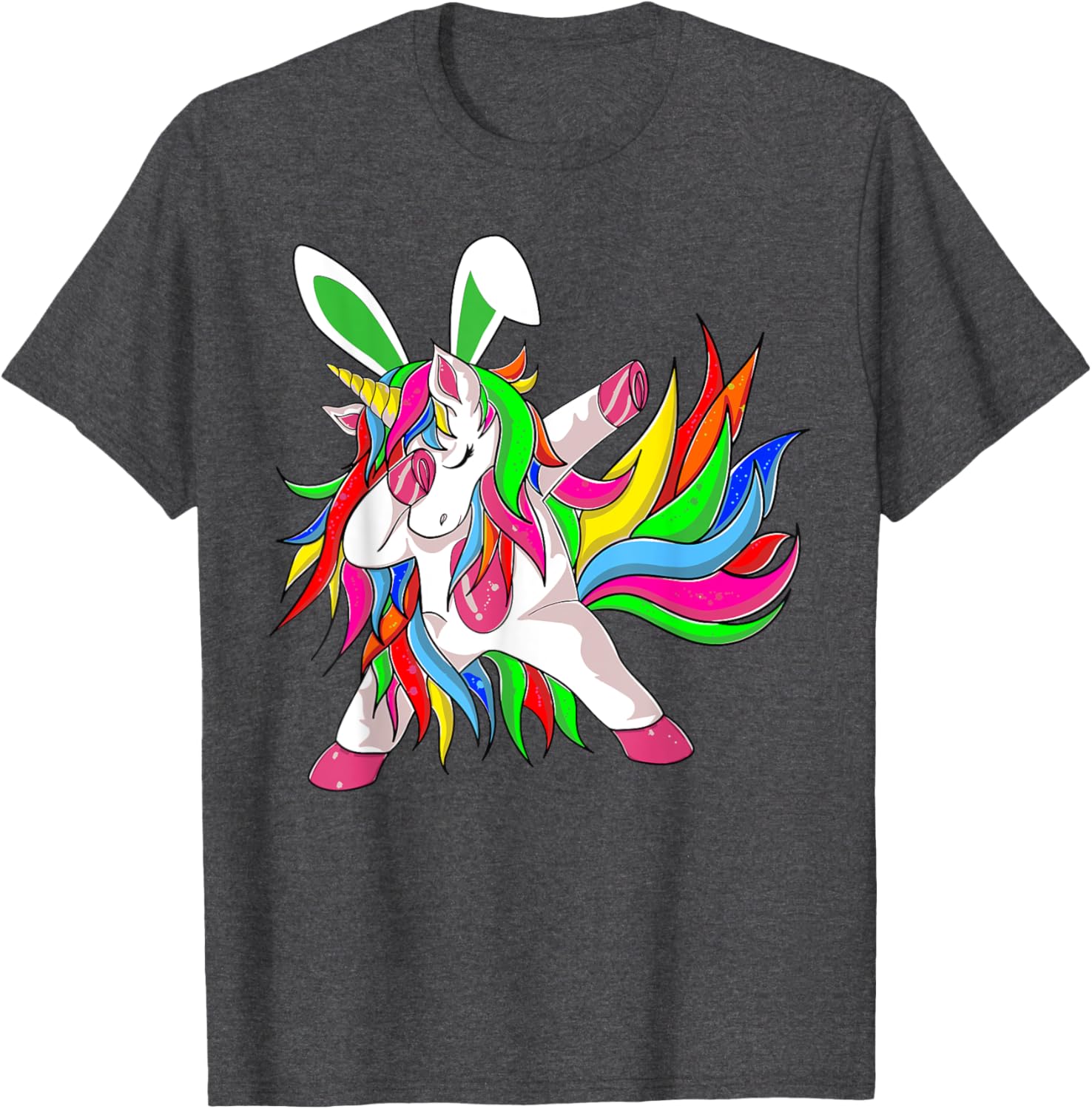 Happy Easter Dabbing Unicorn Wearing Bunny Ears Dab Boys Kid T-Shirt