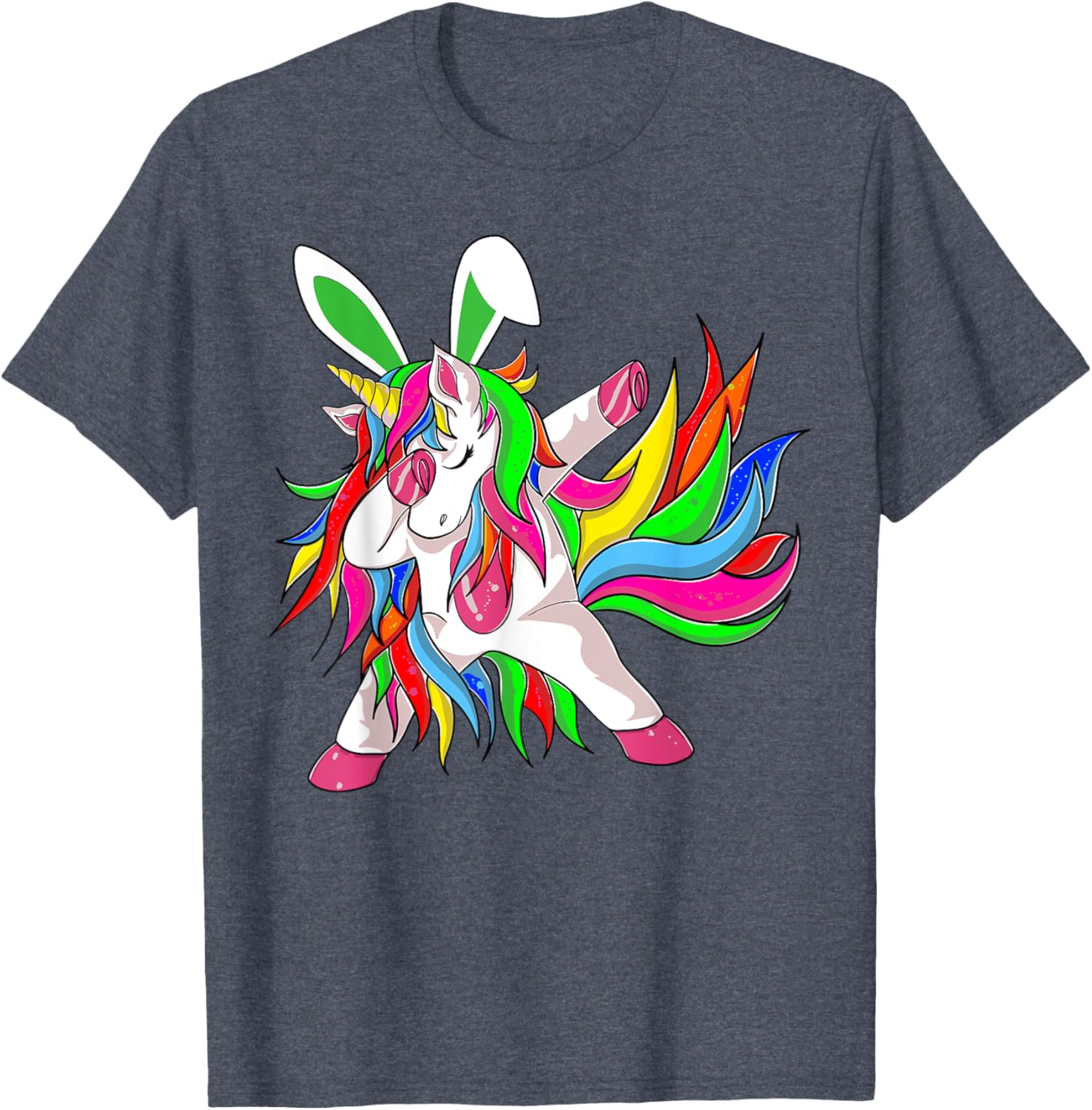 Happy Easter Dabbing Unicorn Wearing Bunny Ears Dab Boys Kid T-Shirt