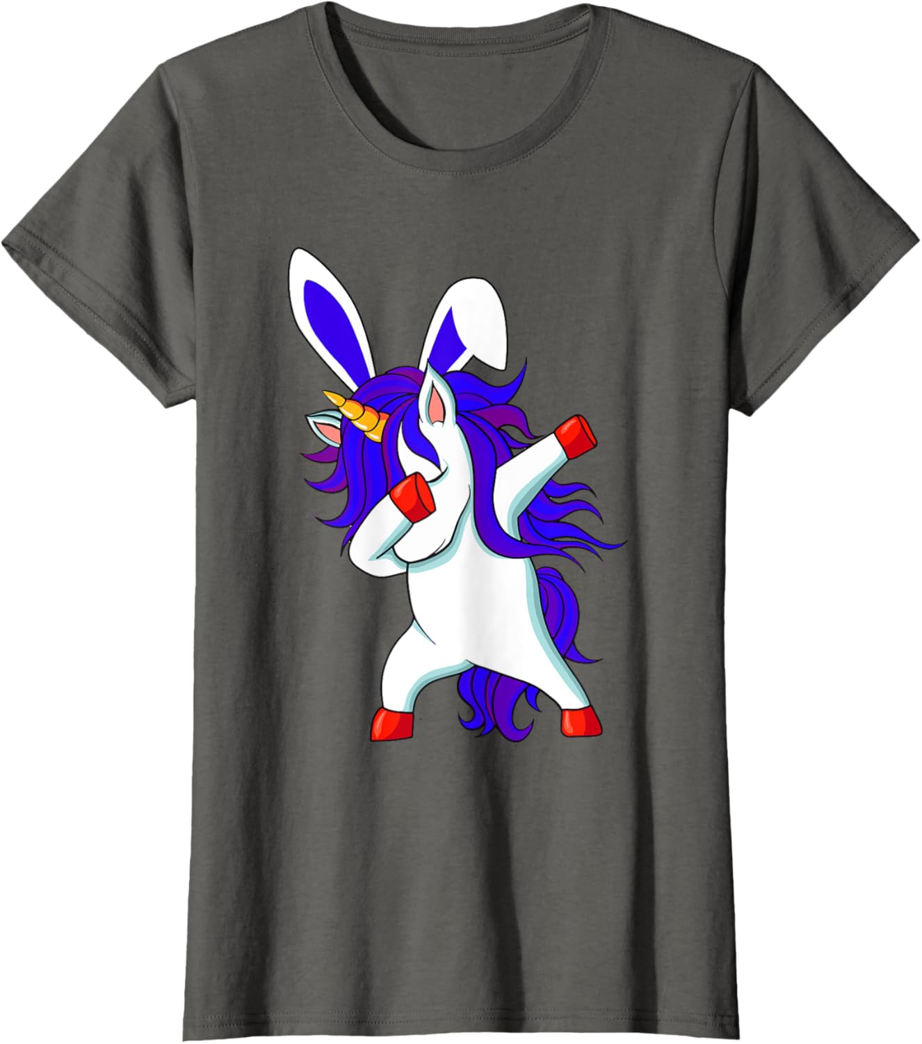 Happy Easter Dabbing Unicorn Wearing Bunny Ears Dab Boys Kid T-Shirt