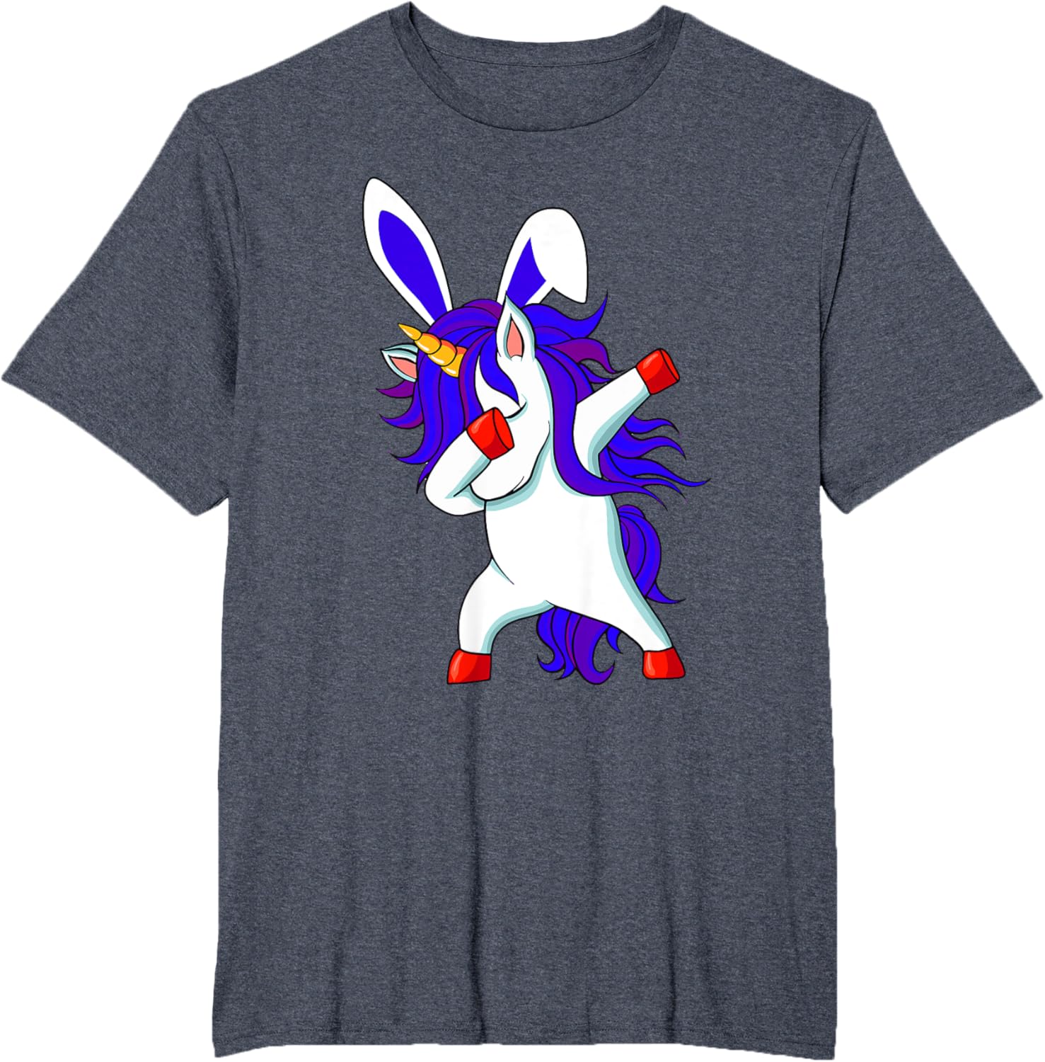 Happy Easter Dabbing Unicorn Wearing Bunny Ears Dab Boys Kid T-Shirt