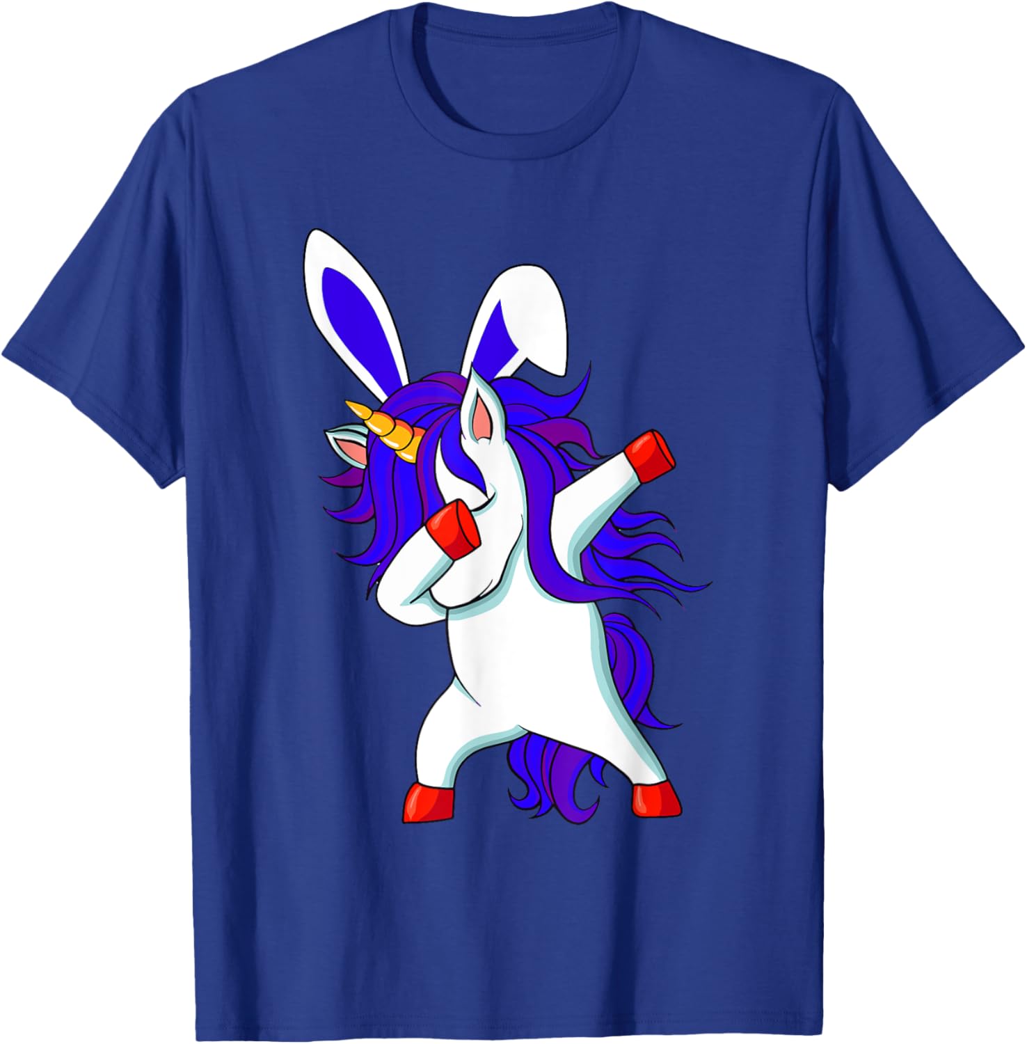 Happy Easter Dabbing Unicorn Wearing Bunny Ears Dab Boys Kid T-Shirt