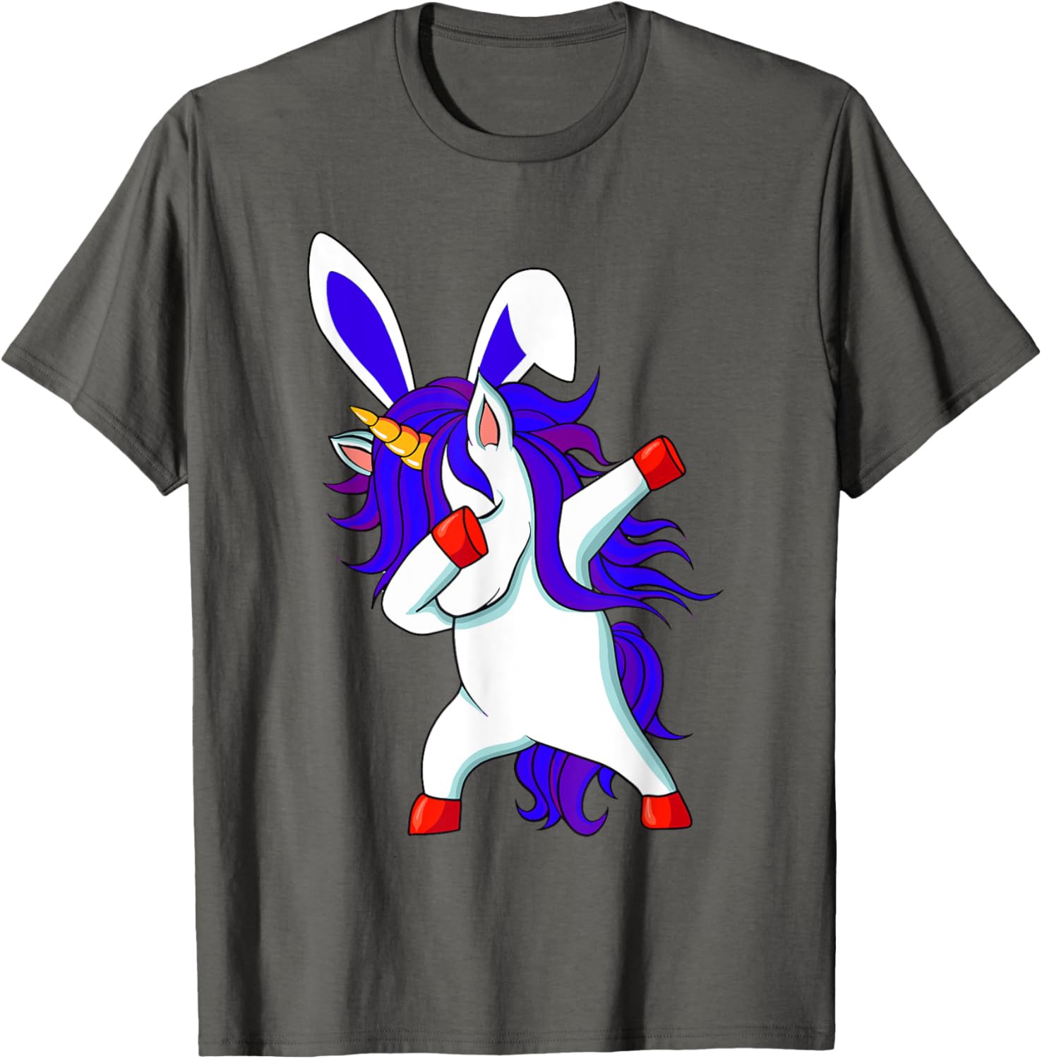 Happy Easter Dabbing Unicorn Wearing Bunny Ears Dab Boys Kid T-Shirt