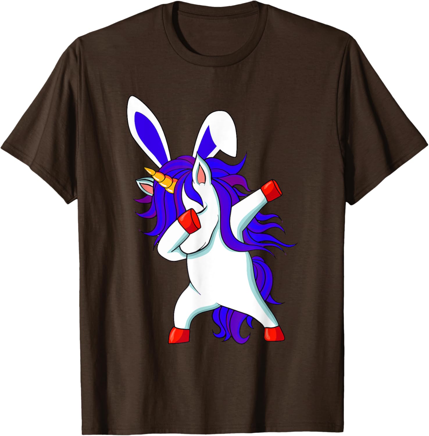 Happy Easter Dabbing Unicorn Wearing Bunny Ears Dab Boys Kid T-Shirt