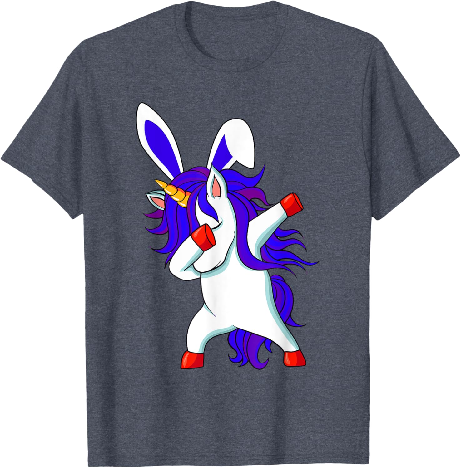 Happy Easter Dabbing Unicorn Wearing Bunny Ears Dab Boys Kid T-Shirt