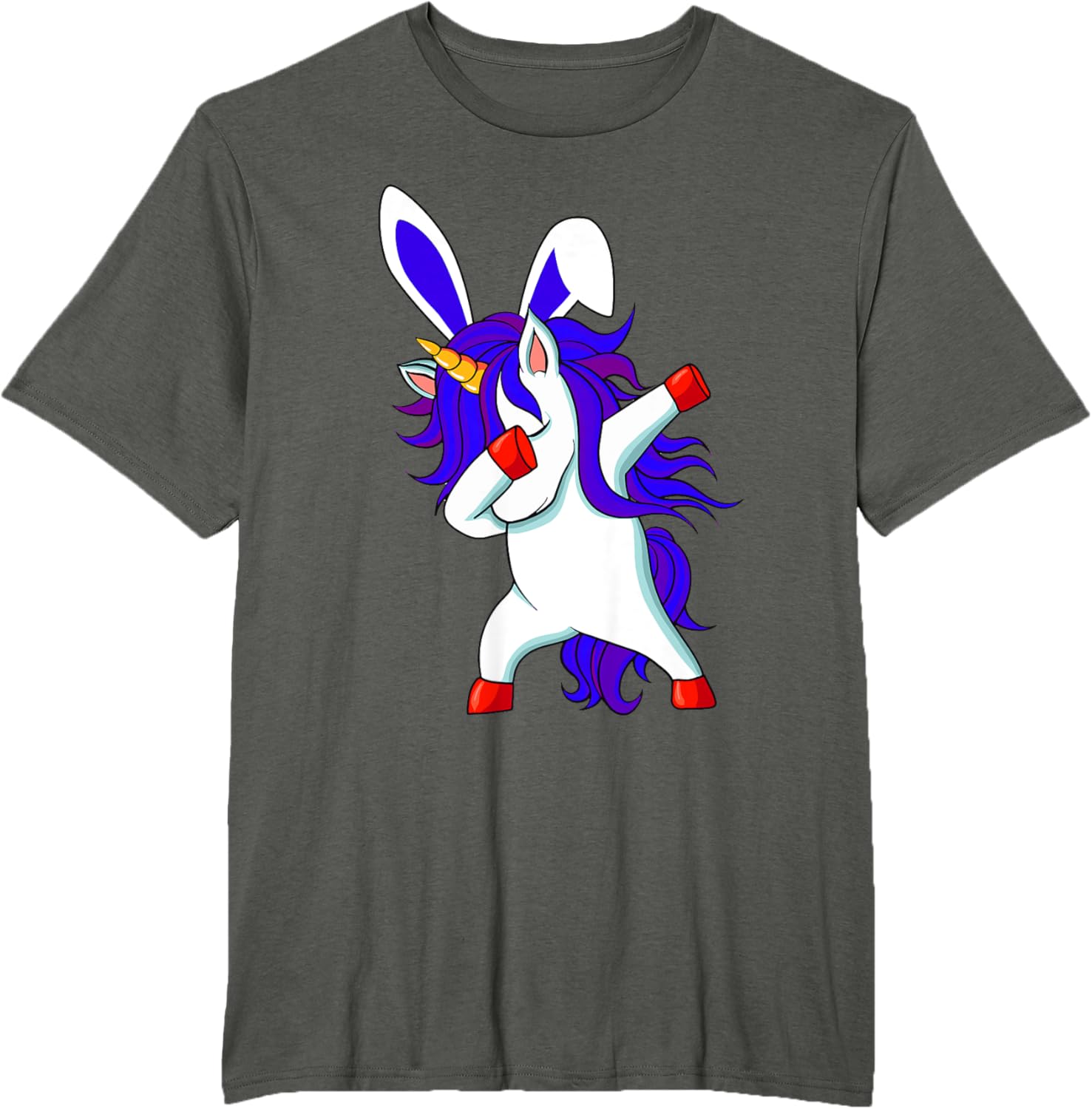 Happy Easter Dabbing Unicorn Wearing Bunny Ears Dab Boys Kid T-Shirt