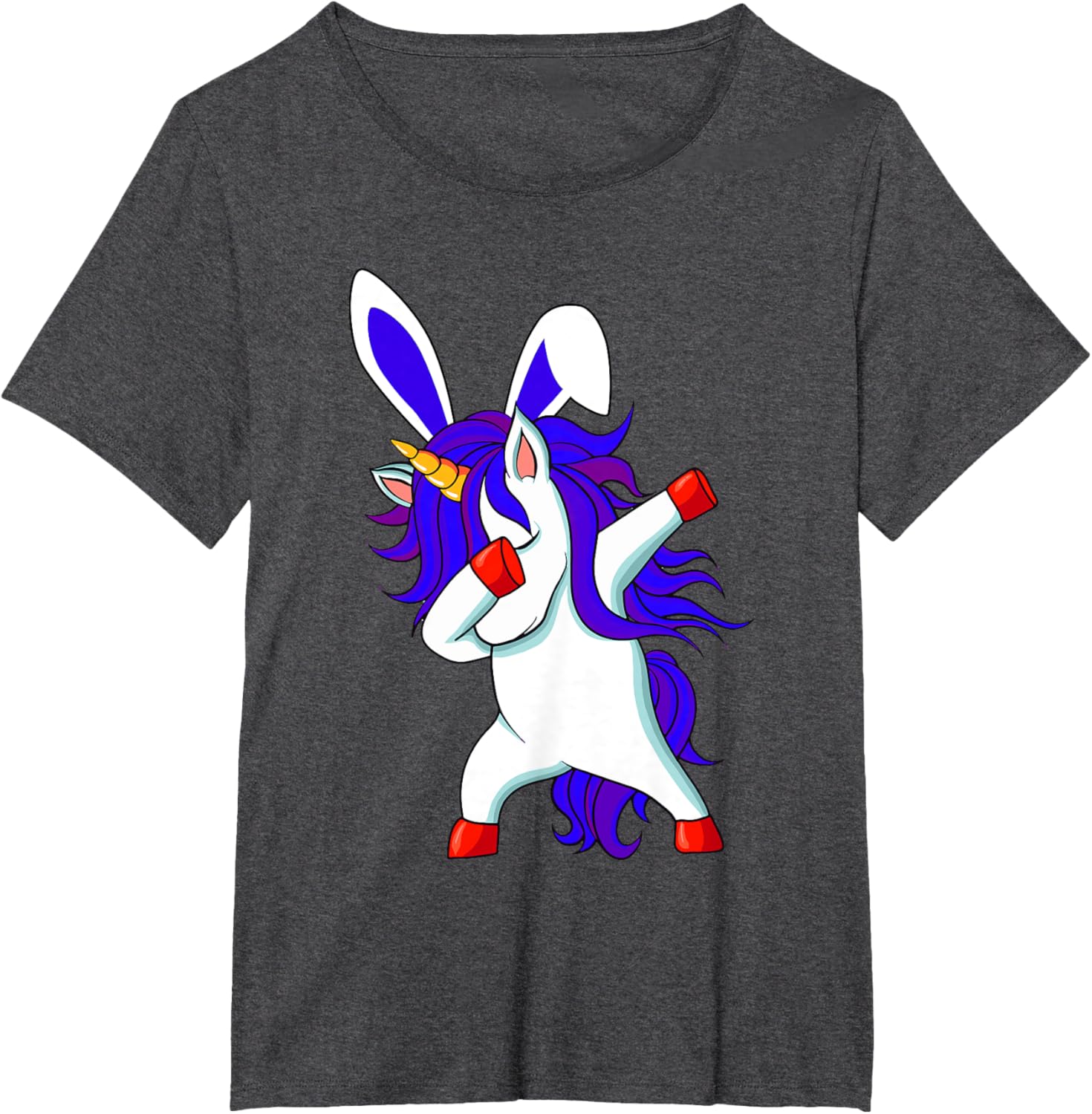 Happy Easter Dabbing Unicorn Wearing Bunny Ears Dab Boys Kid T-Shirt